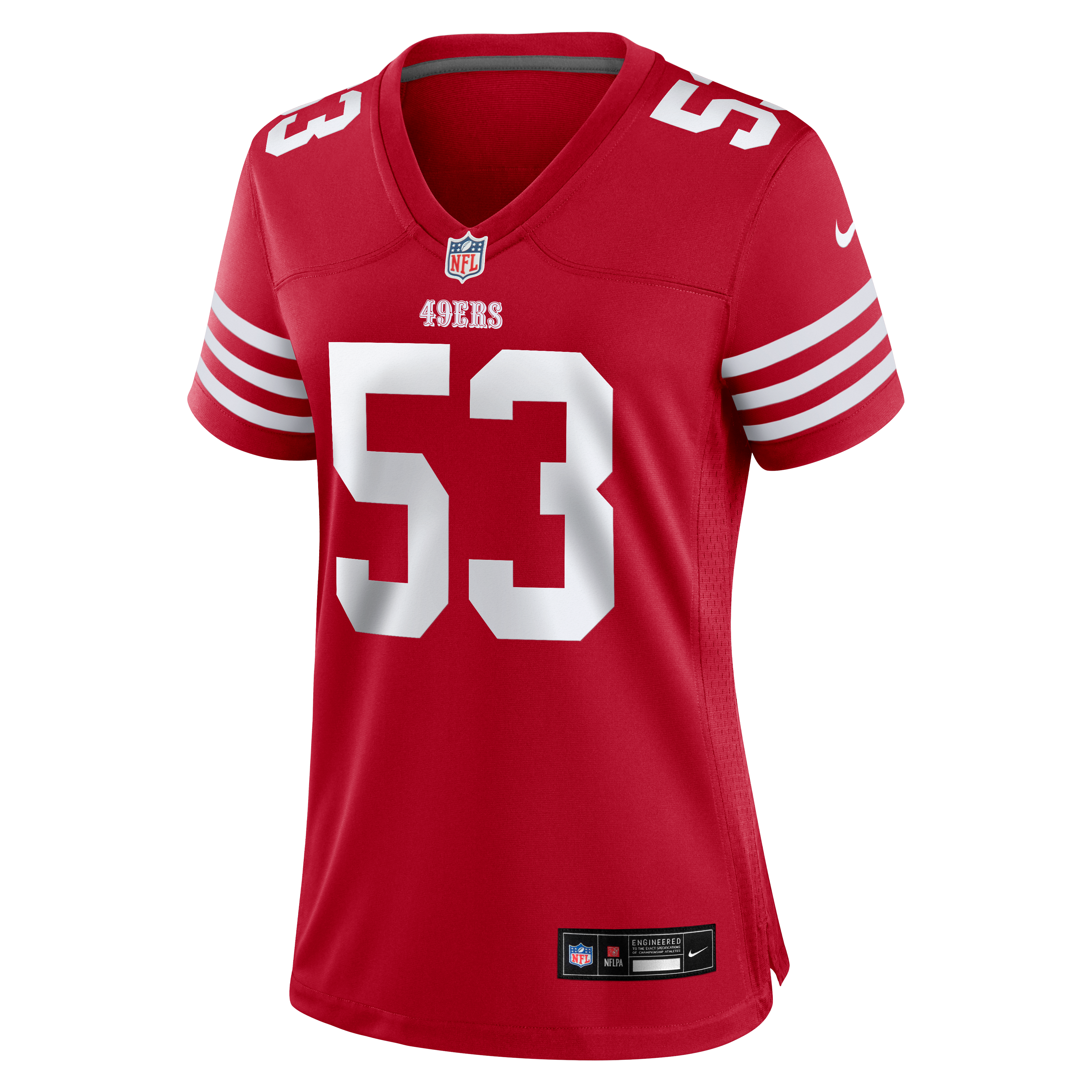 Women's Nike Jaden Dugger Scarlet San Francisco 49ers Team Game Jersey