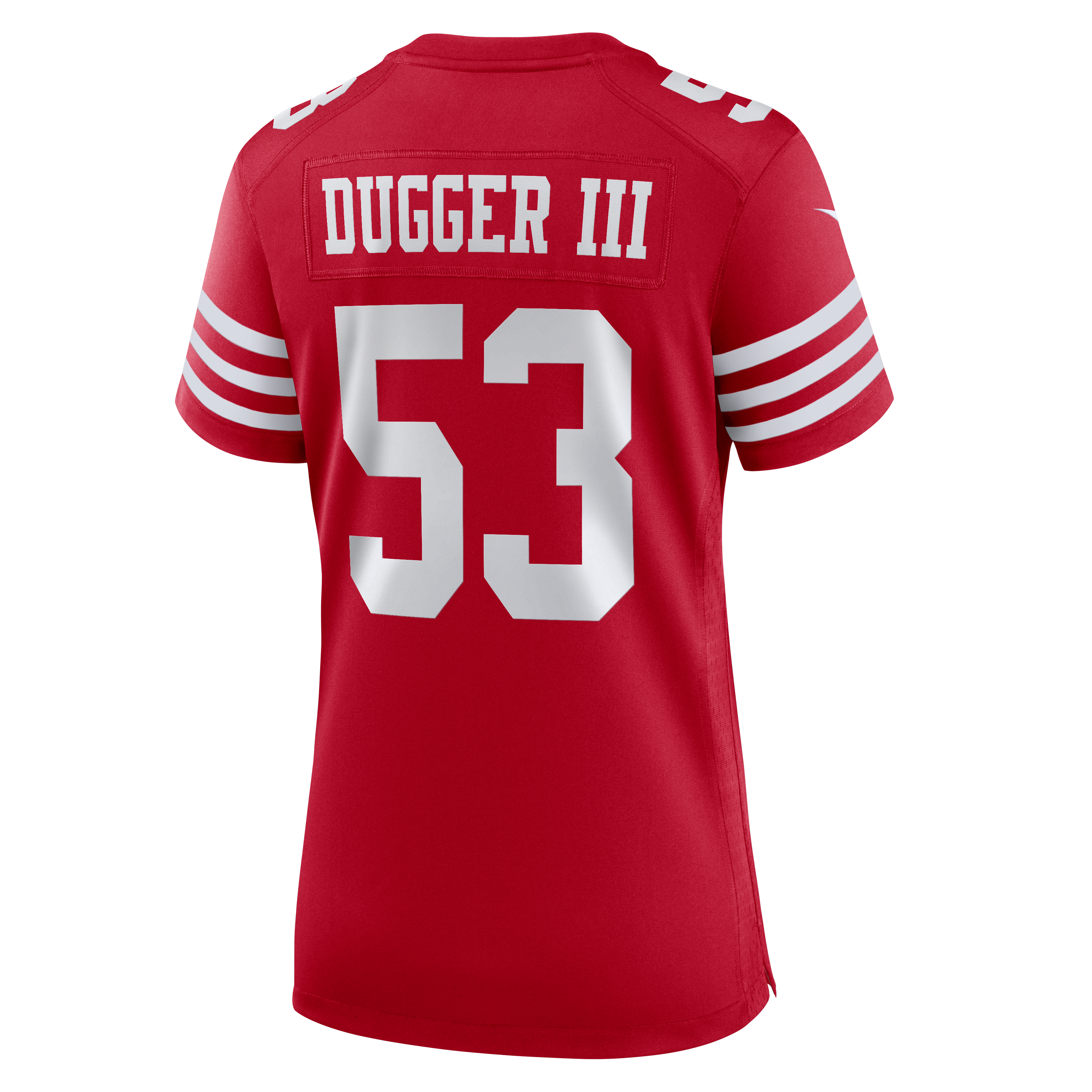 Women's Nike Jaden Dugger Scarlet San Francisco 49ers Team Game Jersey