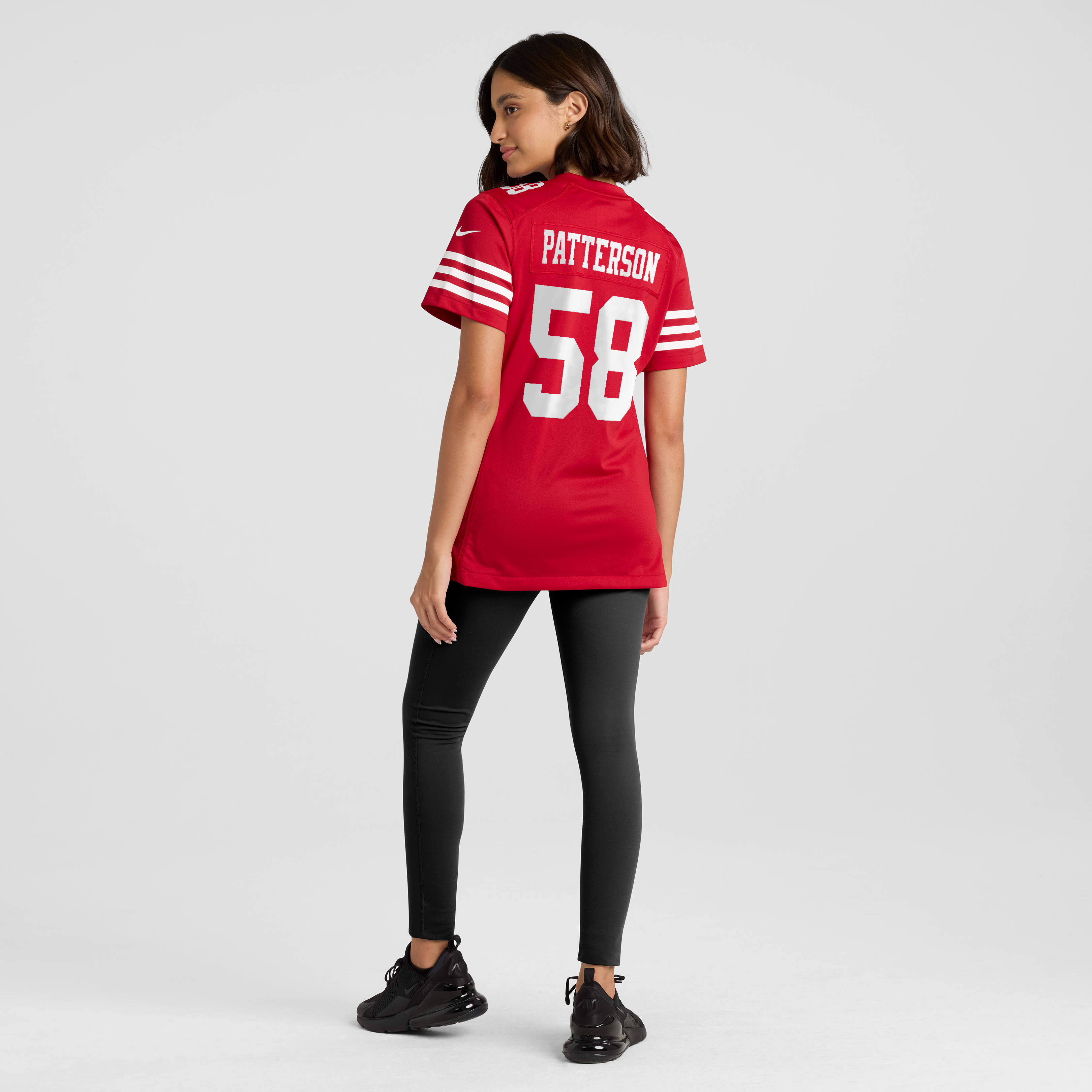 Maillot de match Nike Jarrett Patterson Scarlet des 49ers San Francisco pour femmes