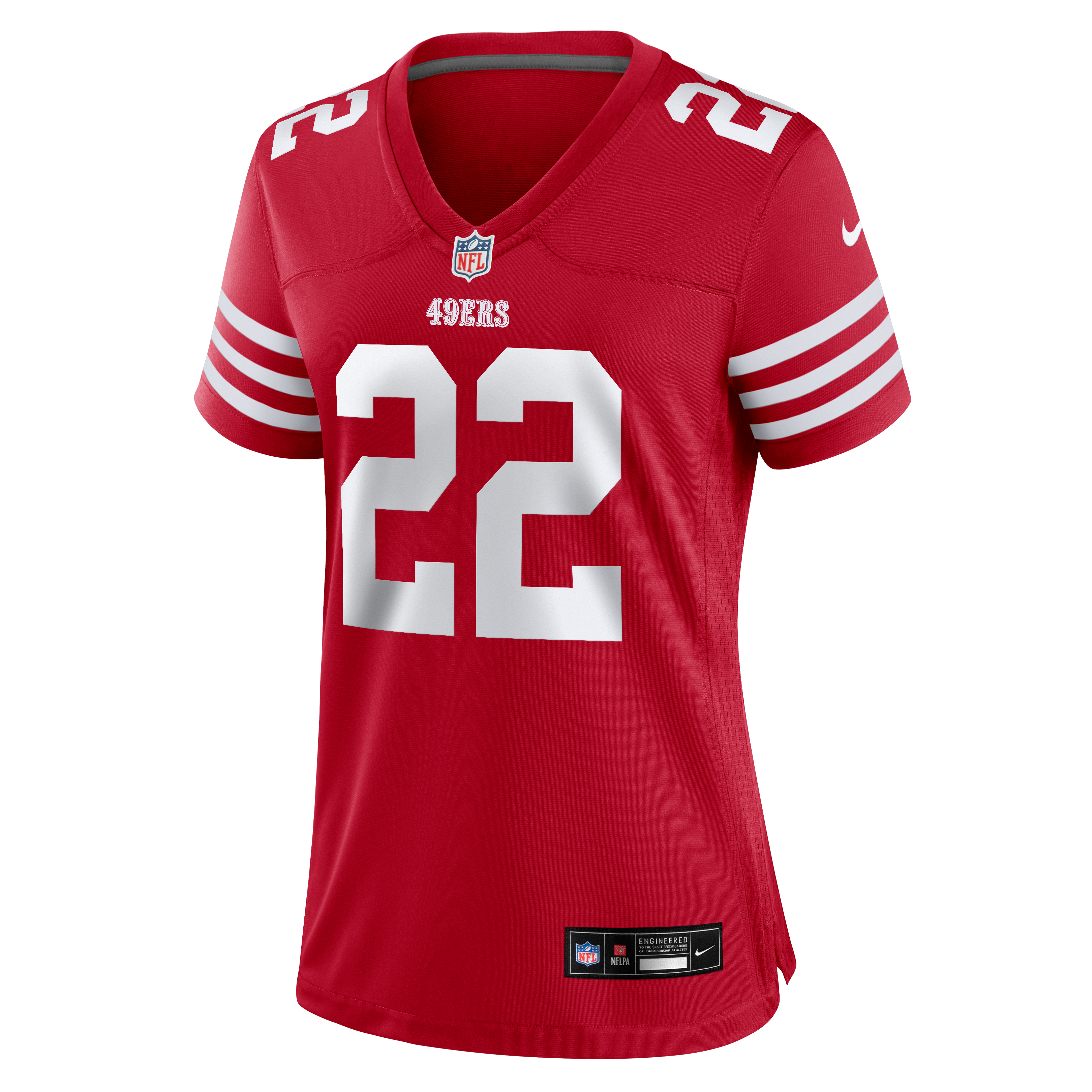 Maillot de match Nike Nate Hobbs Scarlet des 49ers San Francisco pour femmes