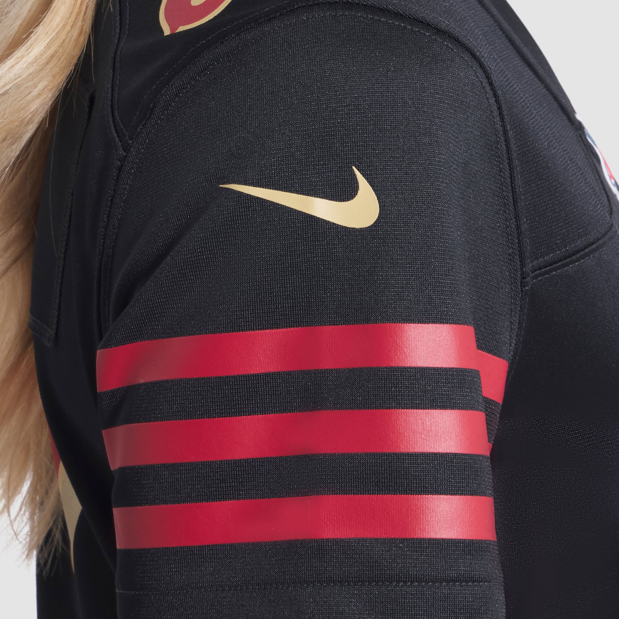 Maillot de match Nike Nick Bosa noir la collection Rivalries des 49ers San Francisco pour femmes