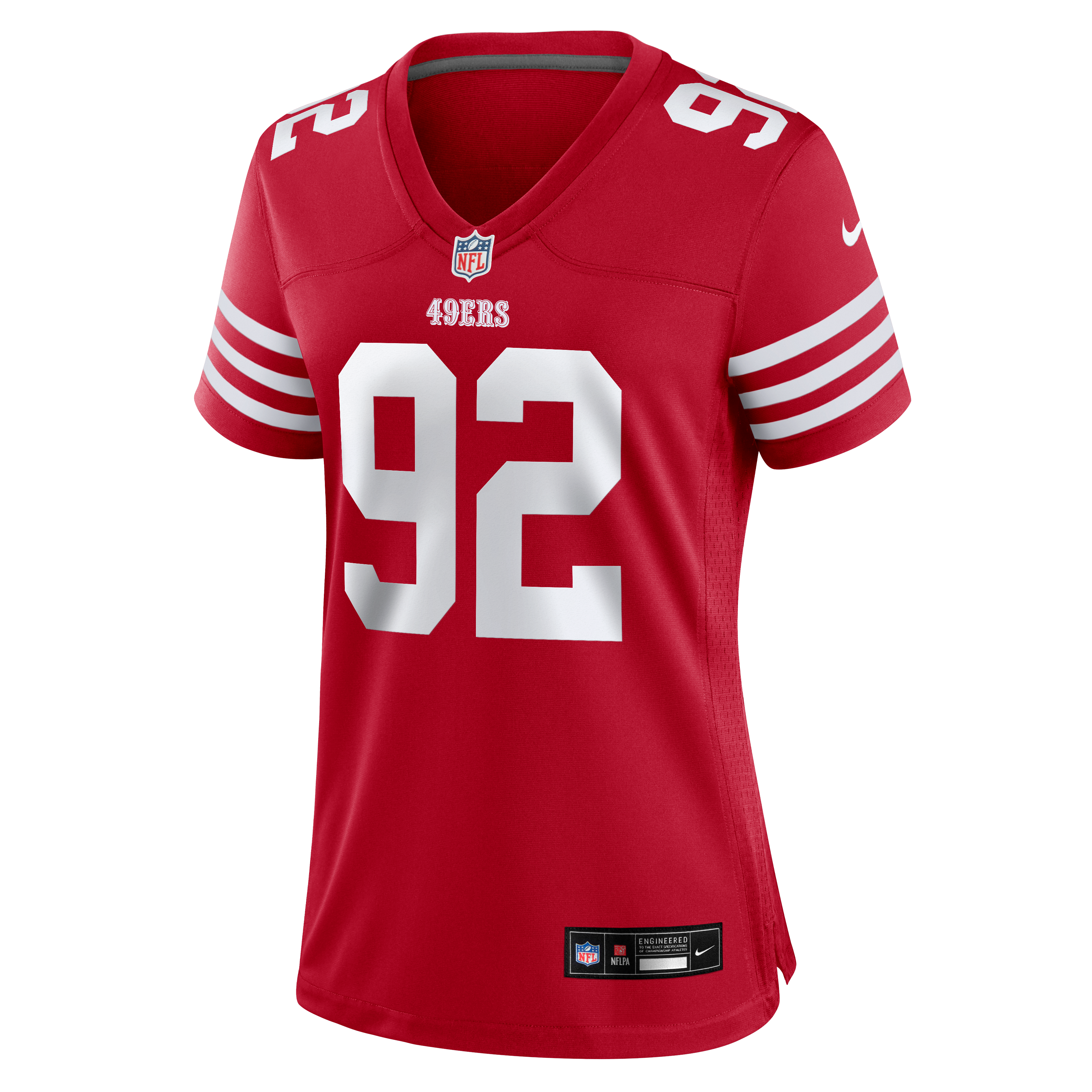 Women's Nike Osa Odighizuwa  Scarlet San Francisco 49ers Team Game Jersey