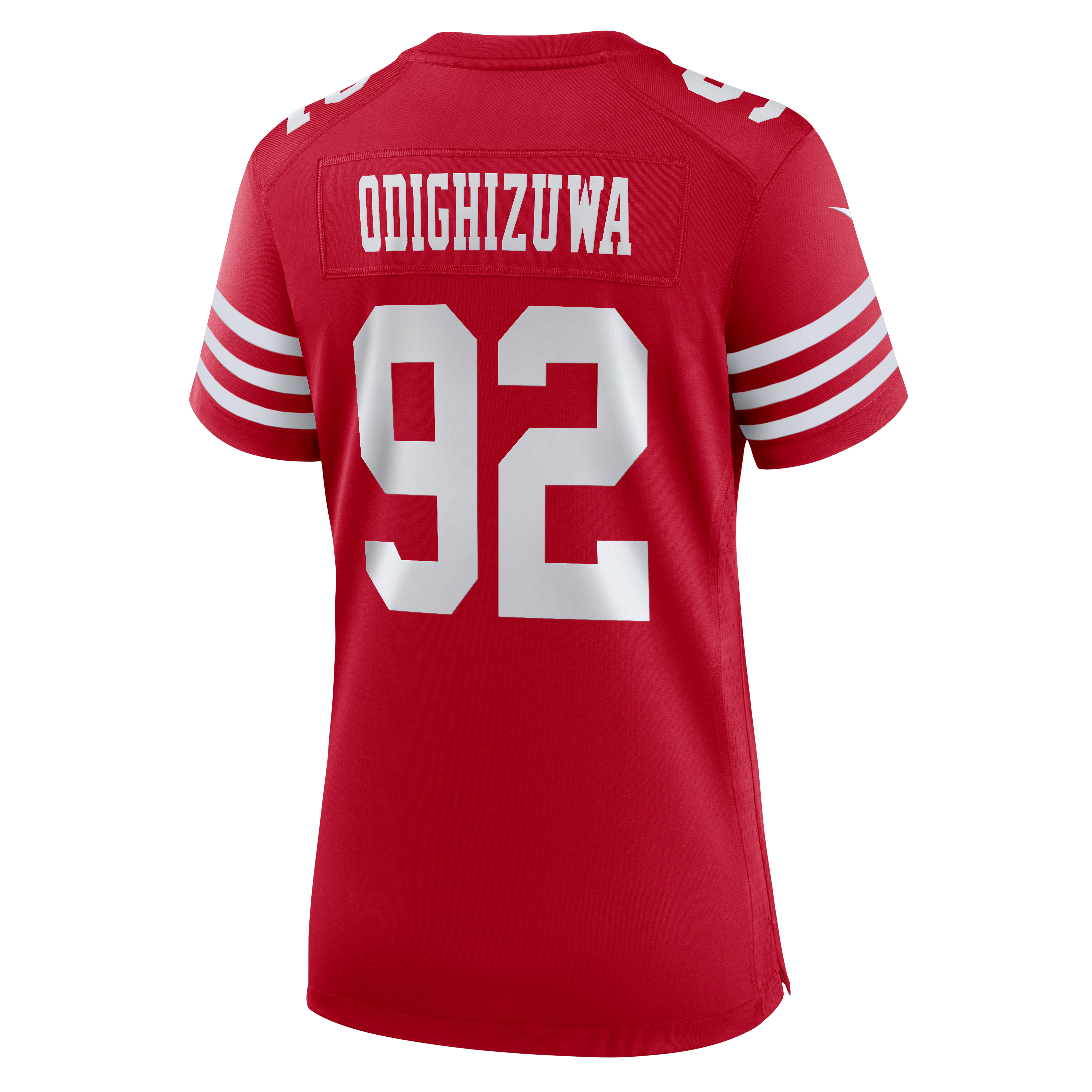 Women's Nike Osa Odighizuwa  Scarlet San Francisco 49ers Team Game Jersey