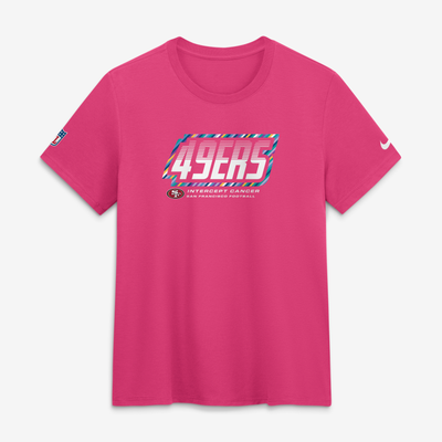  San Francisco 49ers Nike Women's 2026 NFL Crucial Catch Tri-Blend Dri-FIT T-Shirt - Pink
