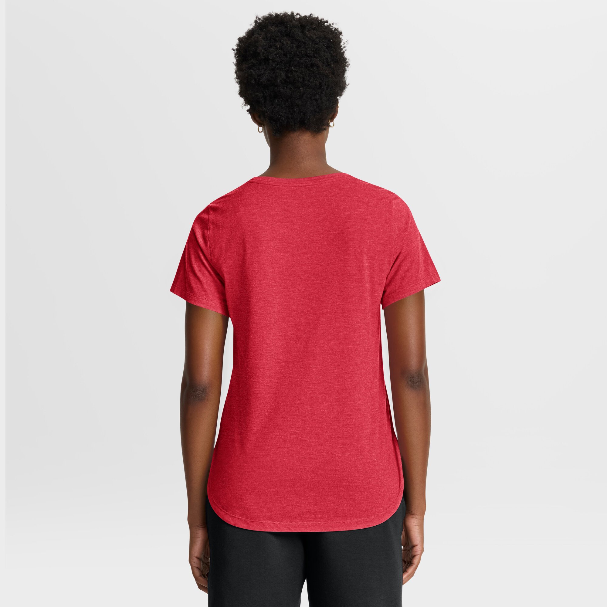 T-shirt Nike Scarlet San Francisco 49ers Lockup Tri-Blend pour femme