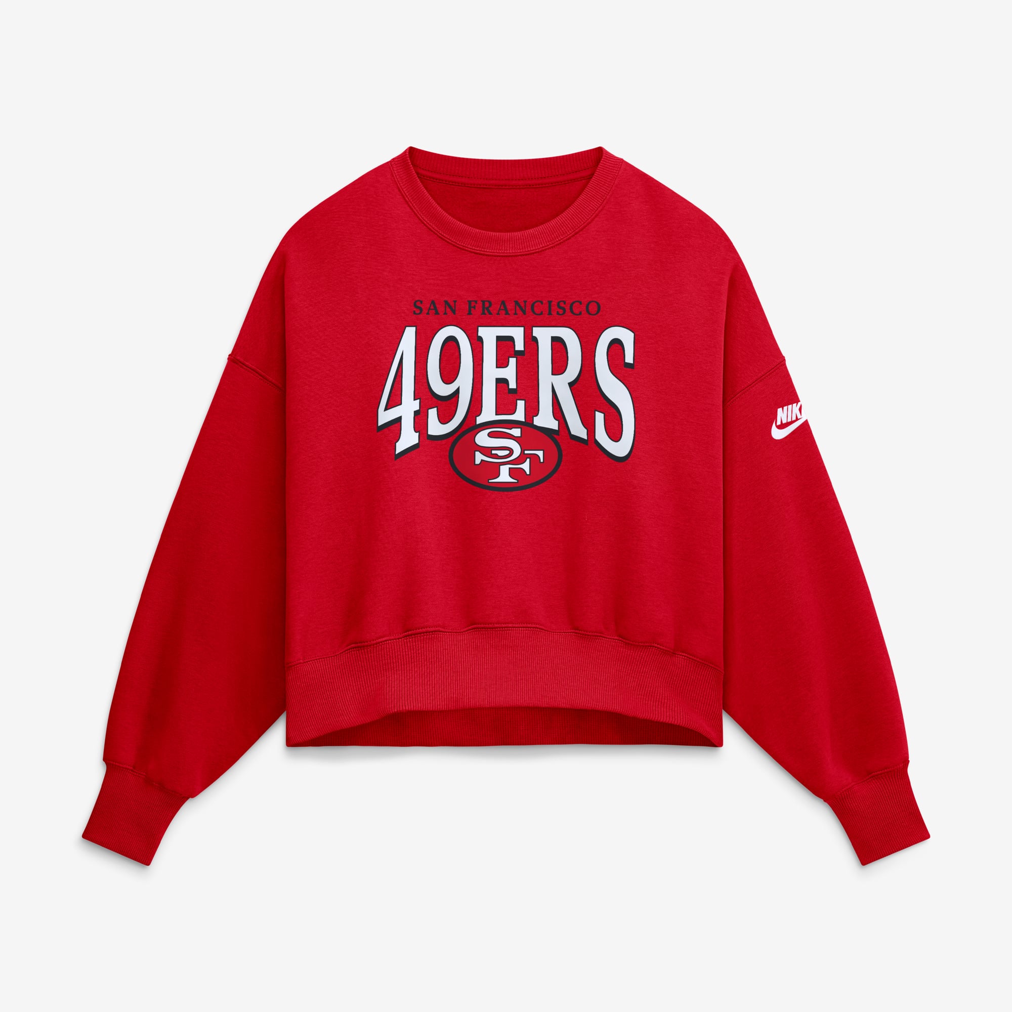 Sweat-shirt oversize en polaire Phoenix des 49ers de San Francisco, couleur écarlate, Nike (femme)