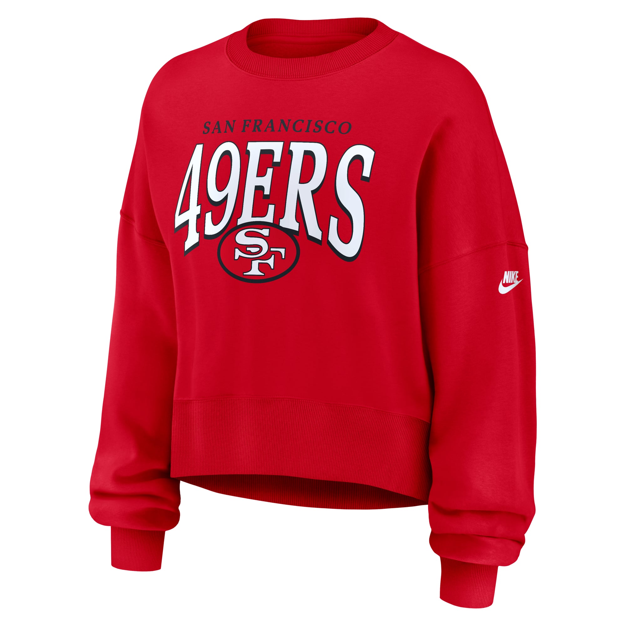 Sweat-shirt oversize en polaire Phoenix des 49ers de San Francisco, couleur écarlate, Nike (femme)