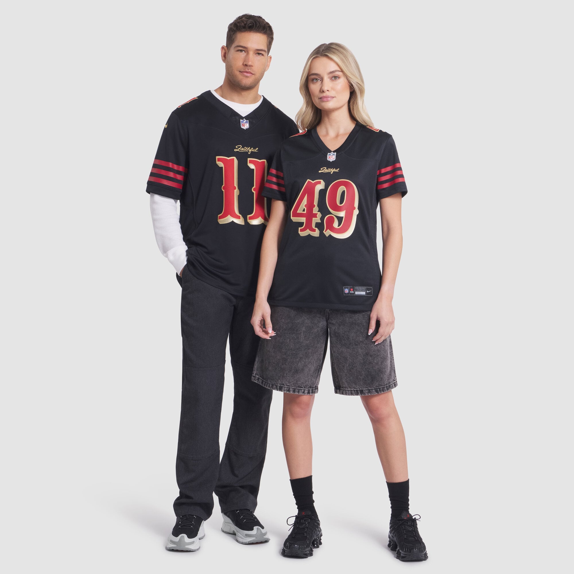 Women's Nike The Faithful Black San Francisco 49ers Rivalries Collection Game Jersey