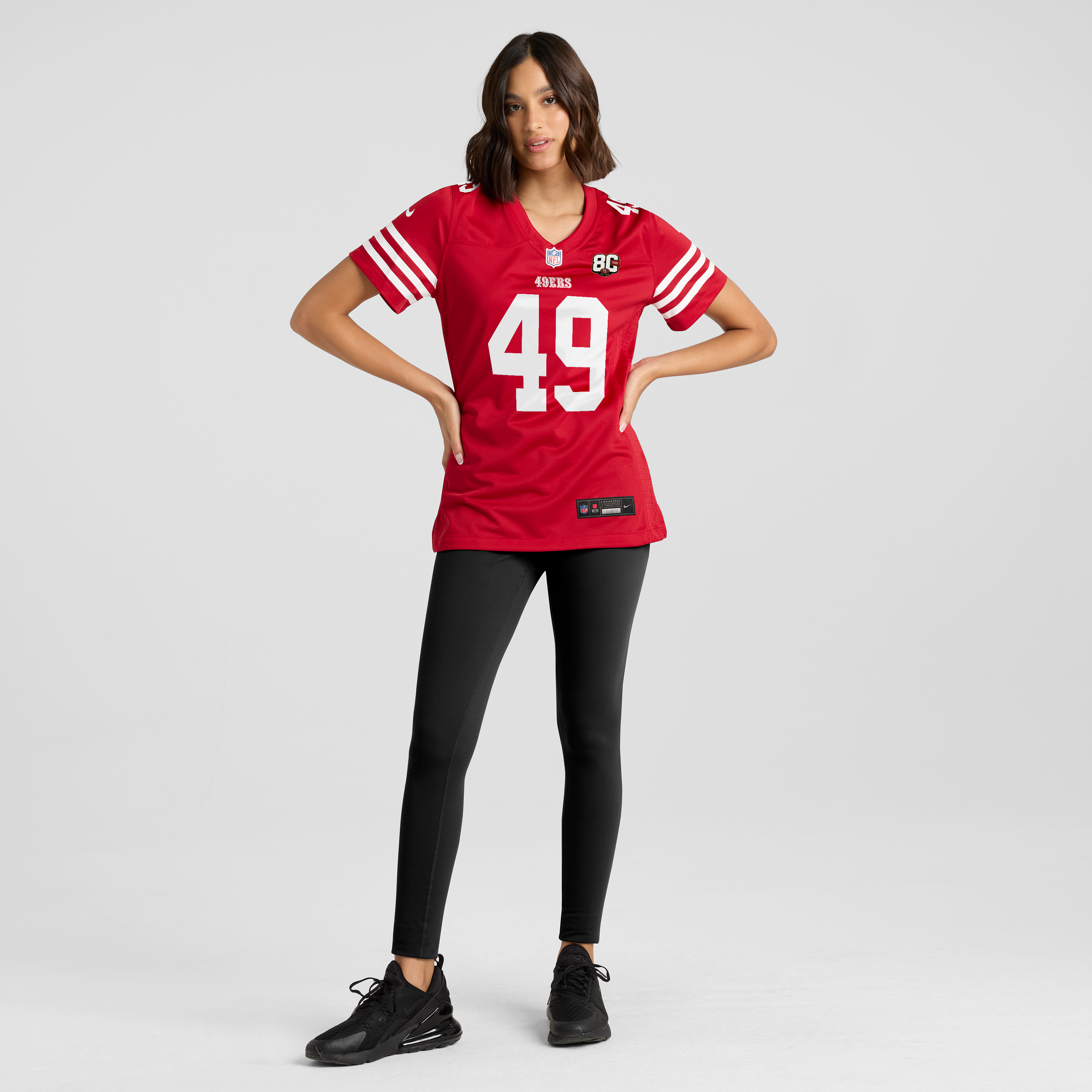 Women's Nike The Faithful Scarlet San Francisco 49ers 80th Anniversary Game Jersey