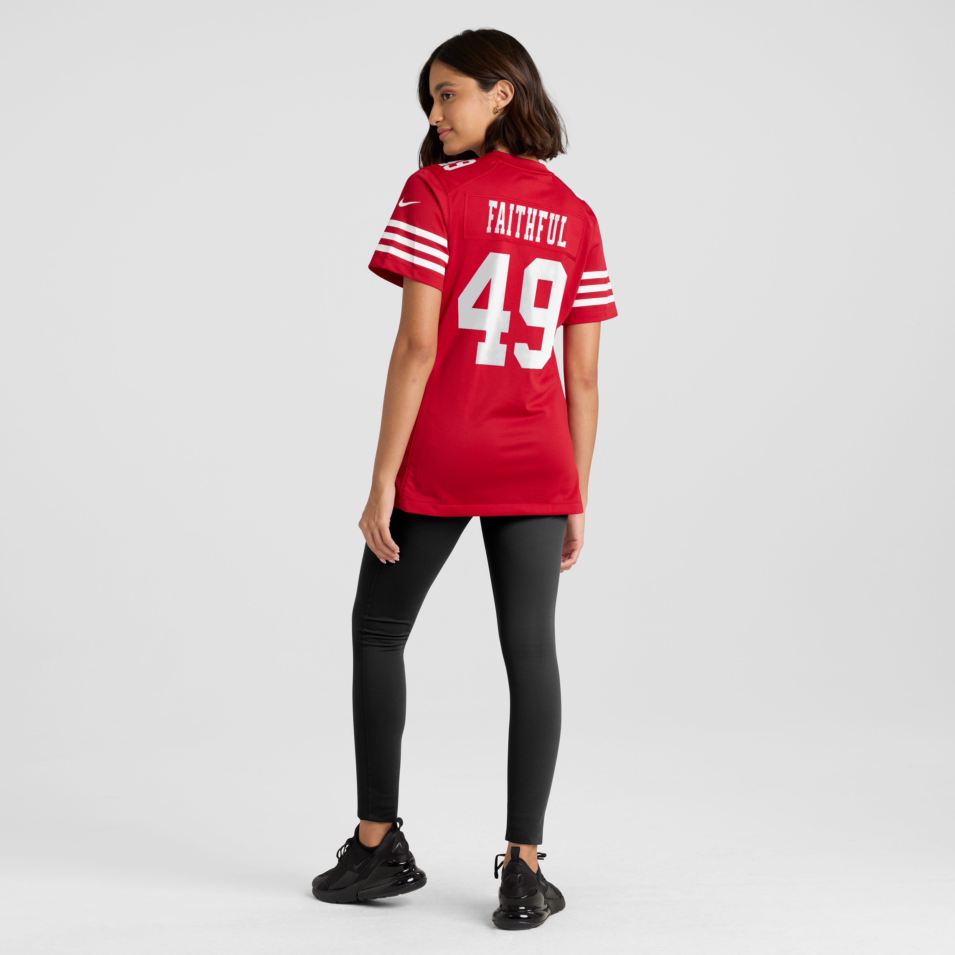 Women's Nike The Faithful Scarlet San Francisco 49ers 80th Anniversary Game Jersey