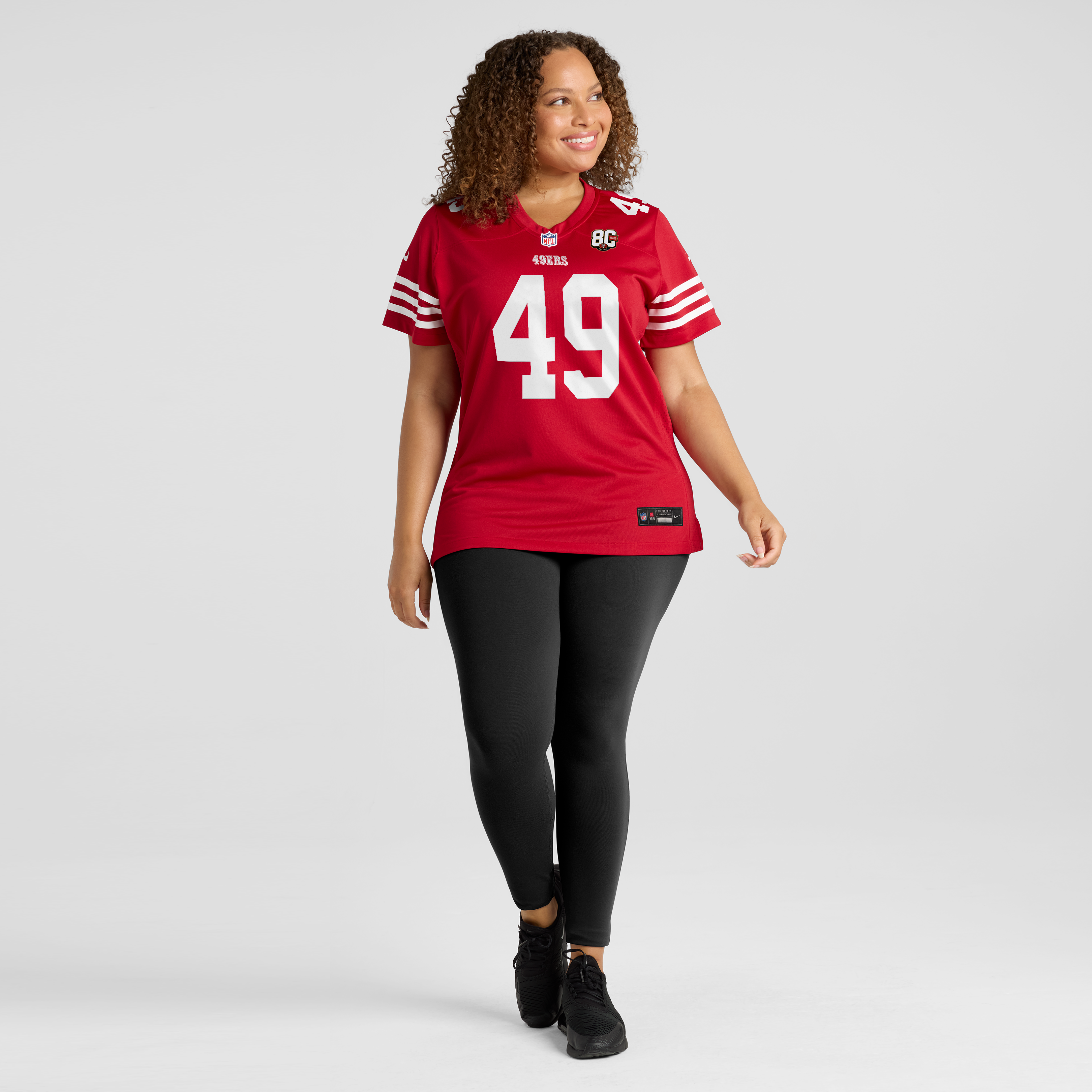 Women's Nike The Faithful Scarlet San Francisco 49ers 80th Anniversary Game Jersey