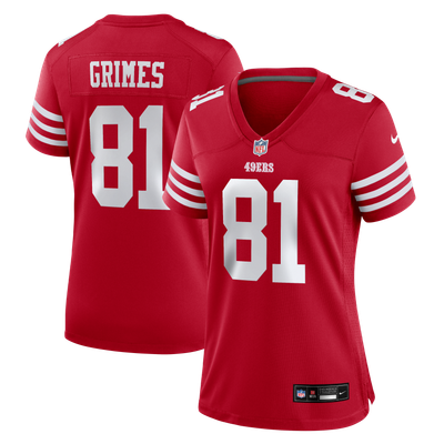 Wesley Grimes San Francisco 49ers Nike Women's Team Game Jersey - Scarlet