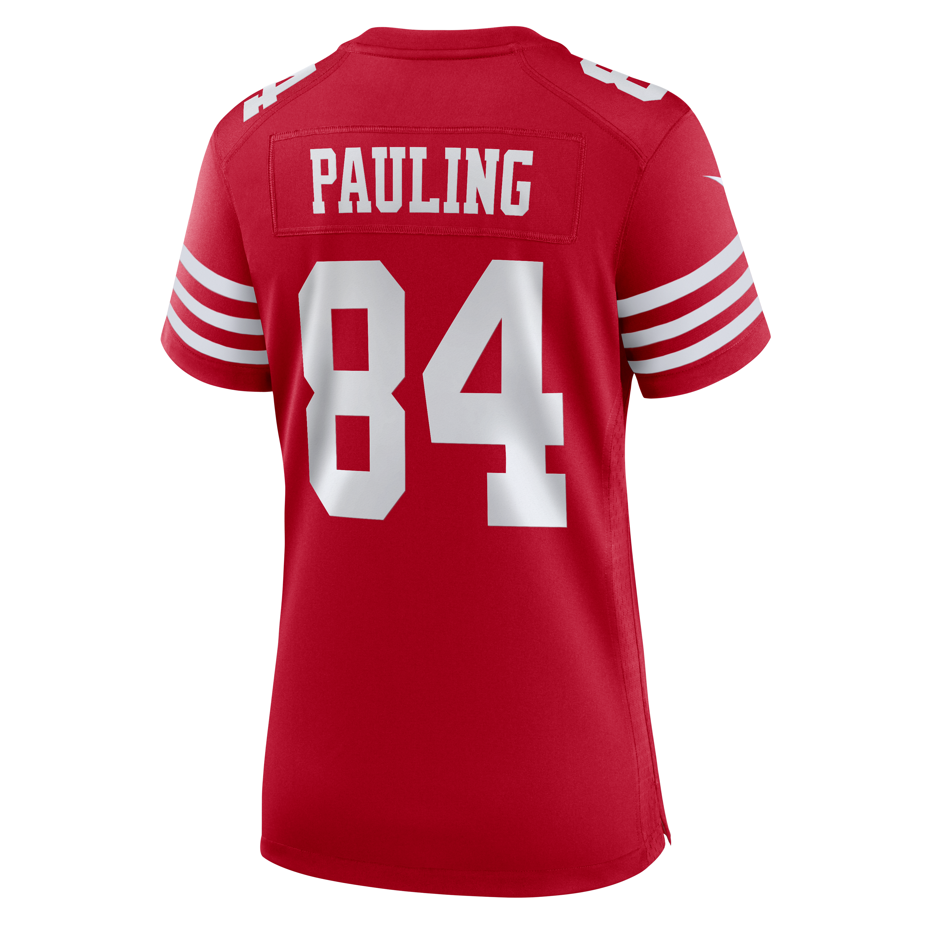 Maillot de match Nike Will Pauling rouge écarlate des 49ers San Francisco pour femmes
