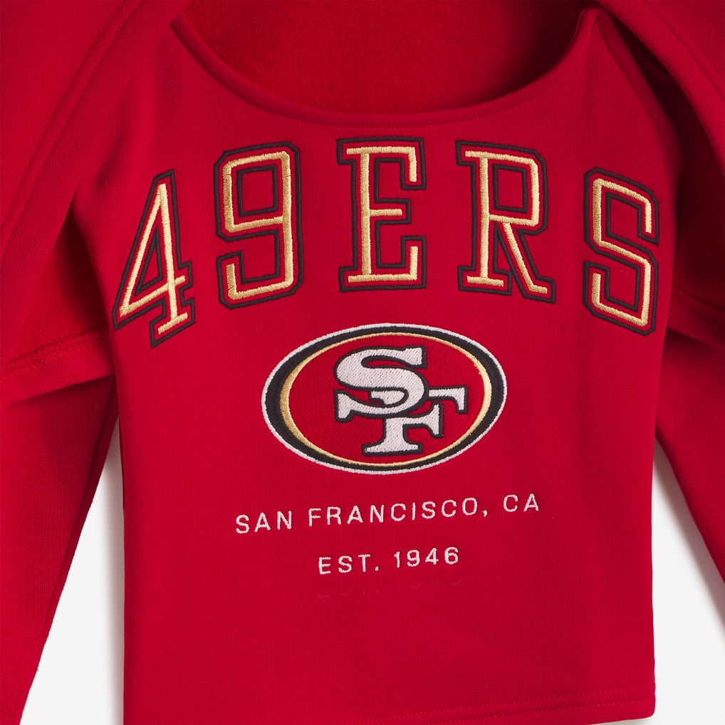 Women's Scarlet San Francisco 49ers Fleece Shrug Cami