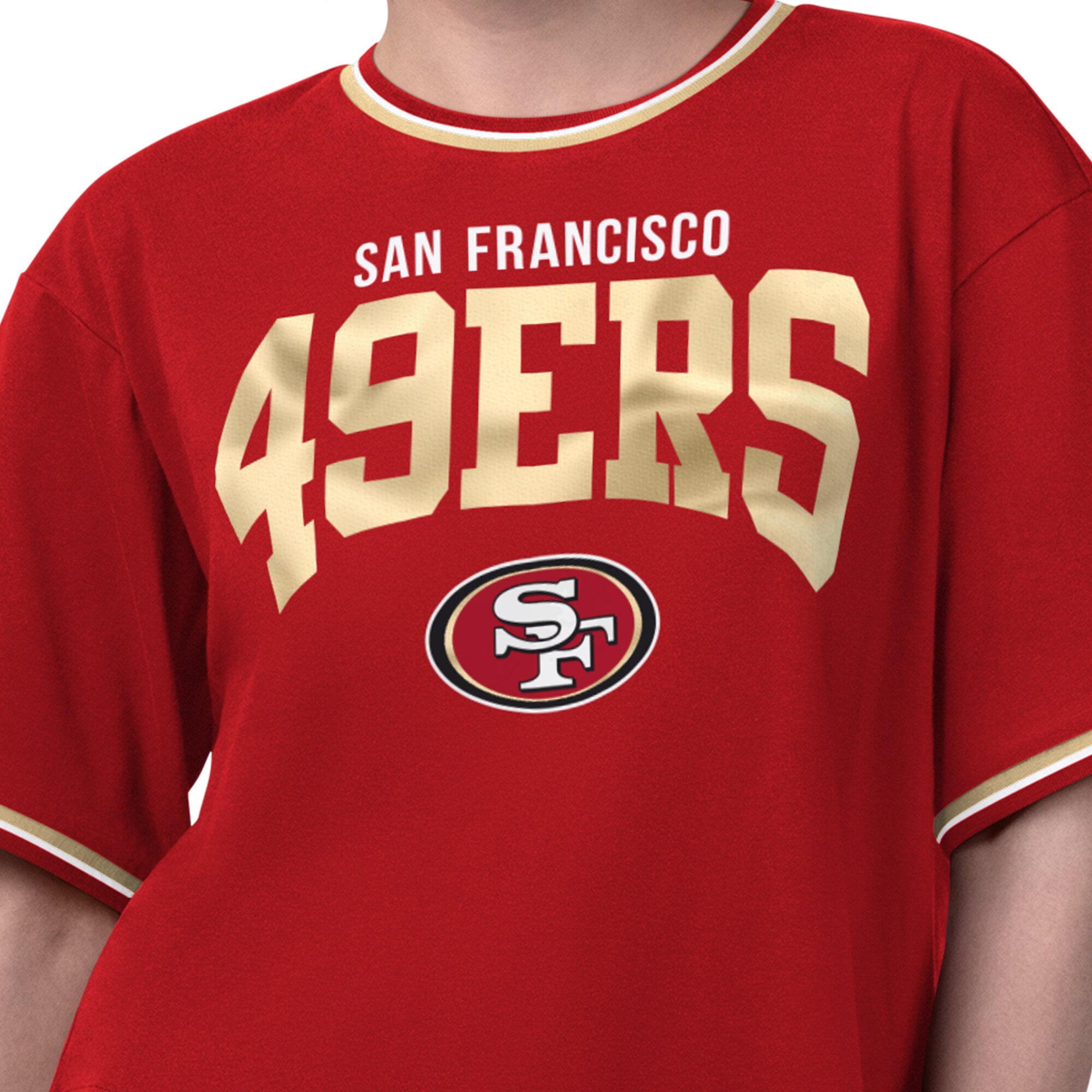 T-shirt court Starter Scarlet pour femmes, San Francisco 49ers Ace