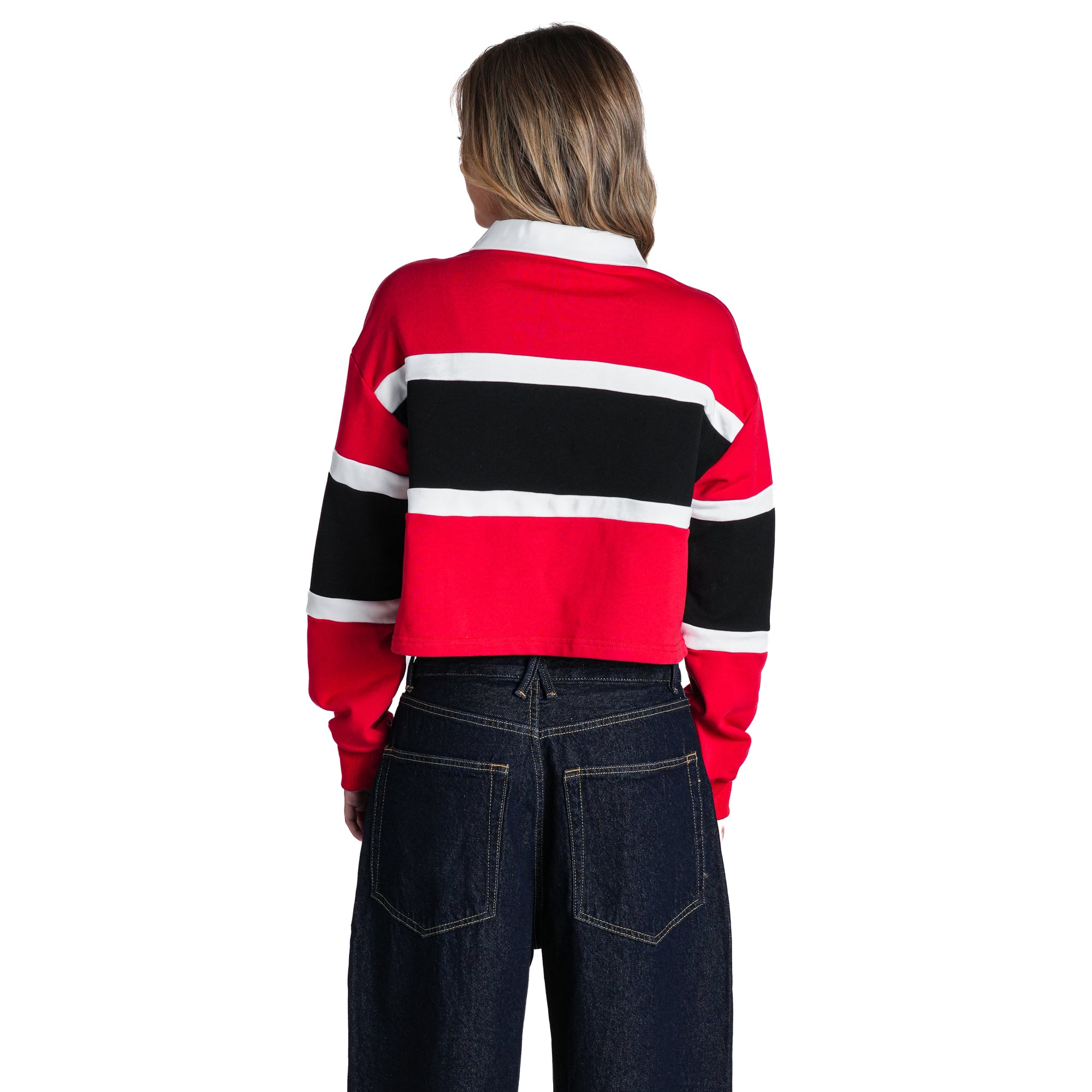 Polo de rugby pour femme The Wild Collective Scarlet San Francisco 49ers