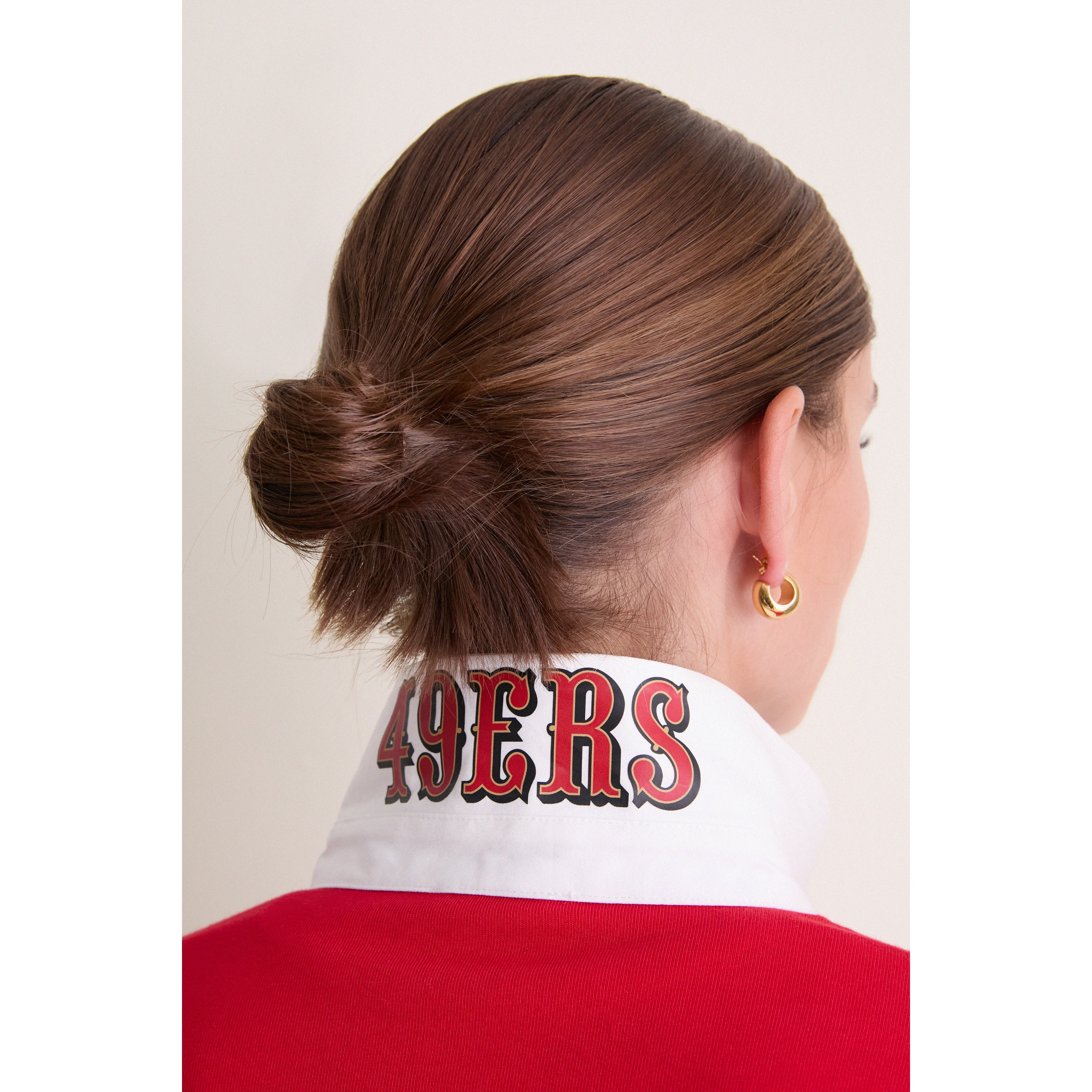Polo de rugby à manches longues Tuckernuck Scarlet pour femme, San Francisco 49ers