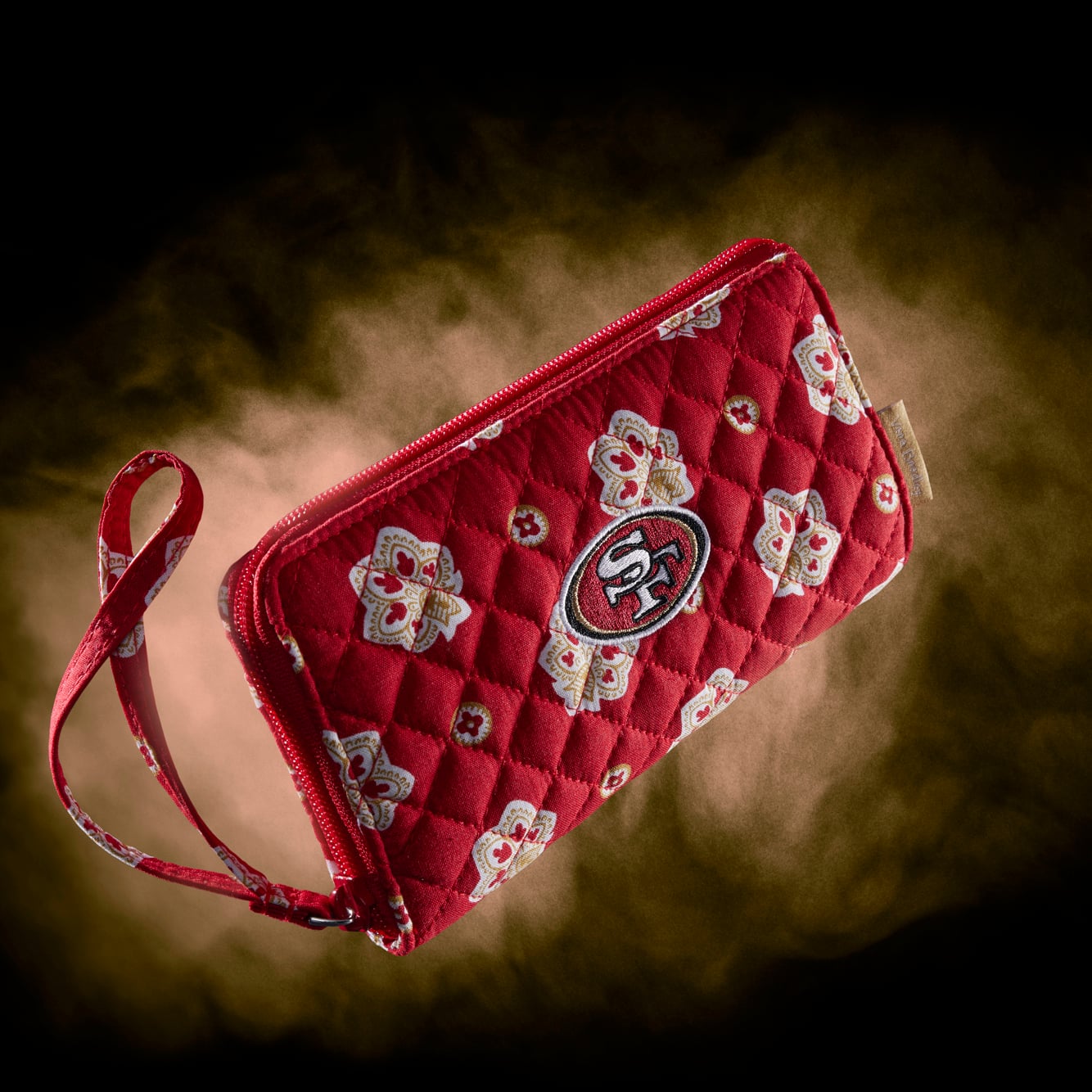 Women's Vera Bradley San Francisco 49ers RFID Front-Zip Wristlet