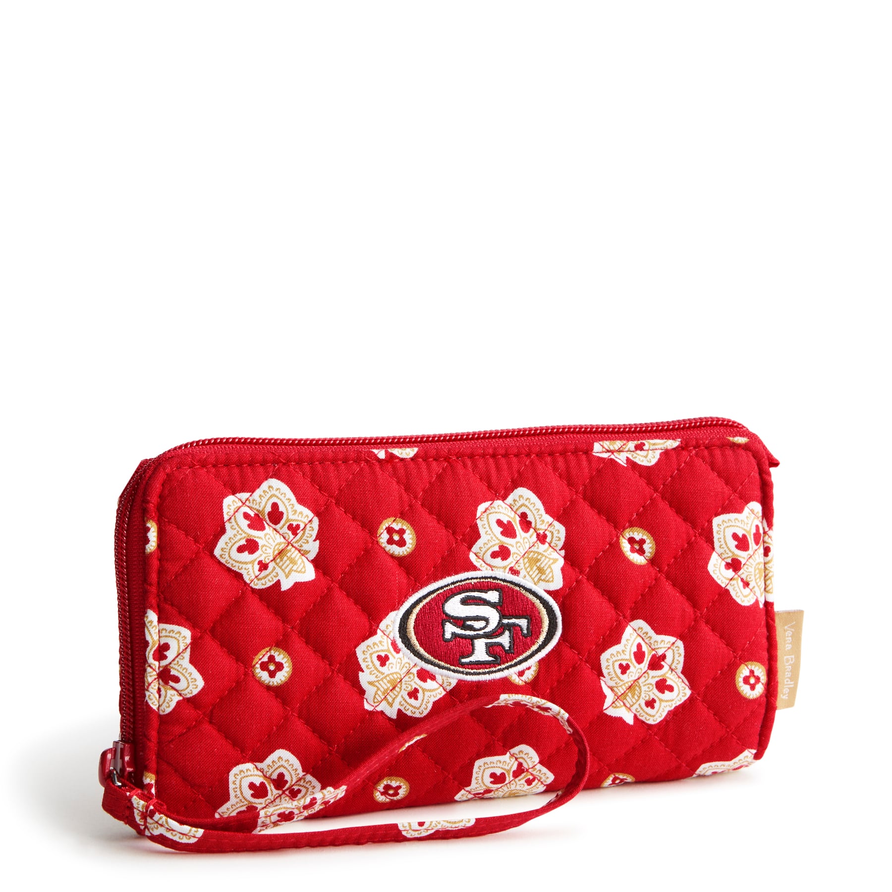 Women's Vera Bradley San Francisco 49ers RFID Front-Zip Wristlet