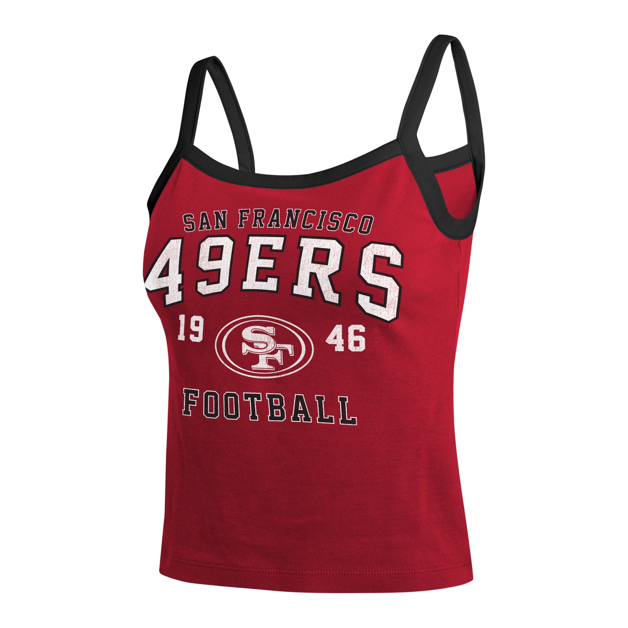 Débardeur à blocs de couleurs écarlates des 49ers San Francisco, collection femme WEAR by Erin Andrews