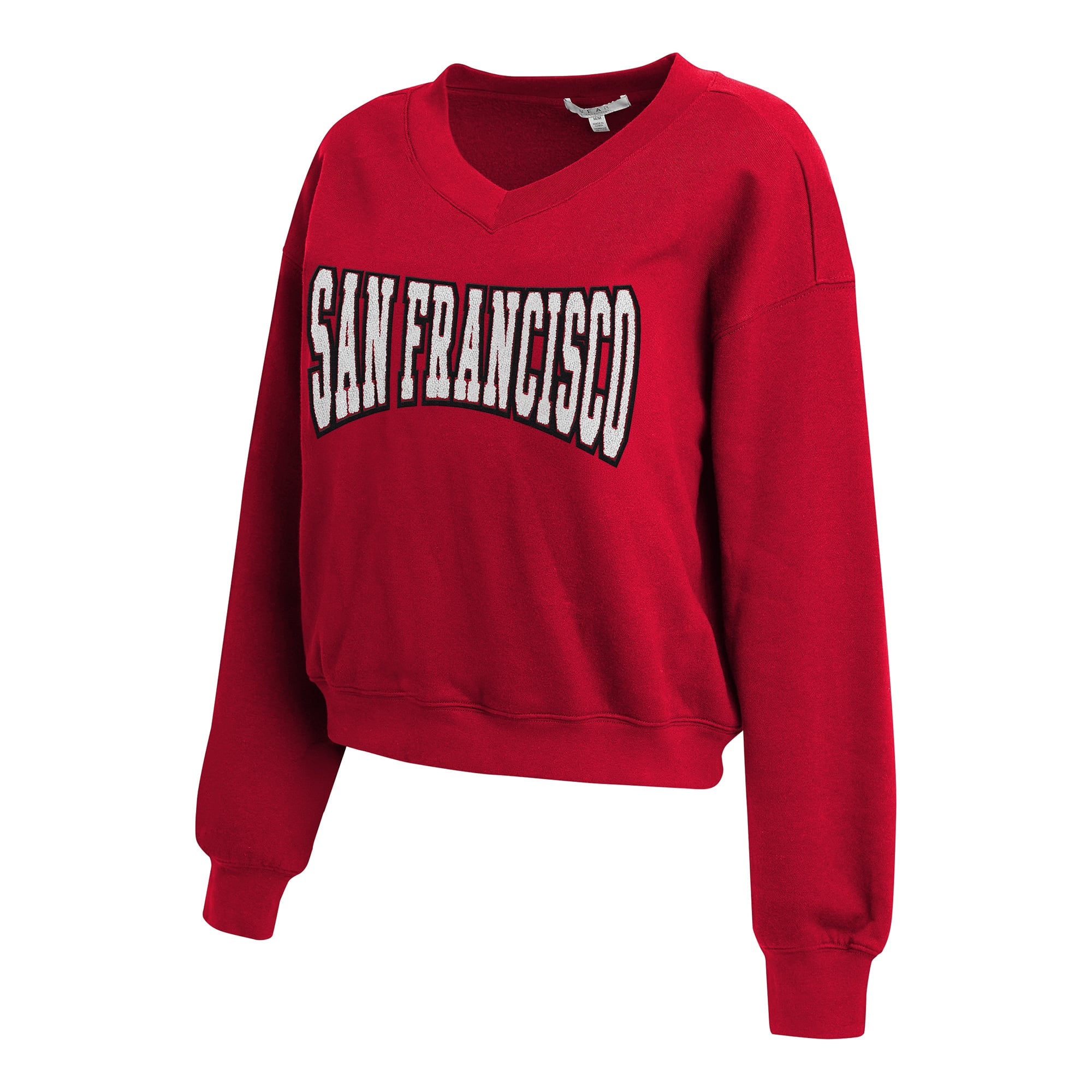 Women's WEAR by Erin Andrews Scarlet San Francisco 49ers Fleece V-Neck Lounge Set