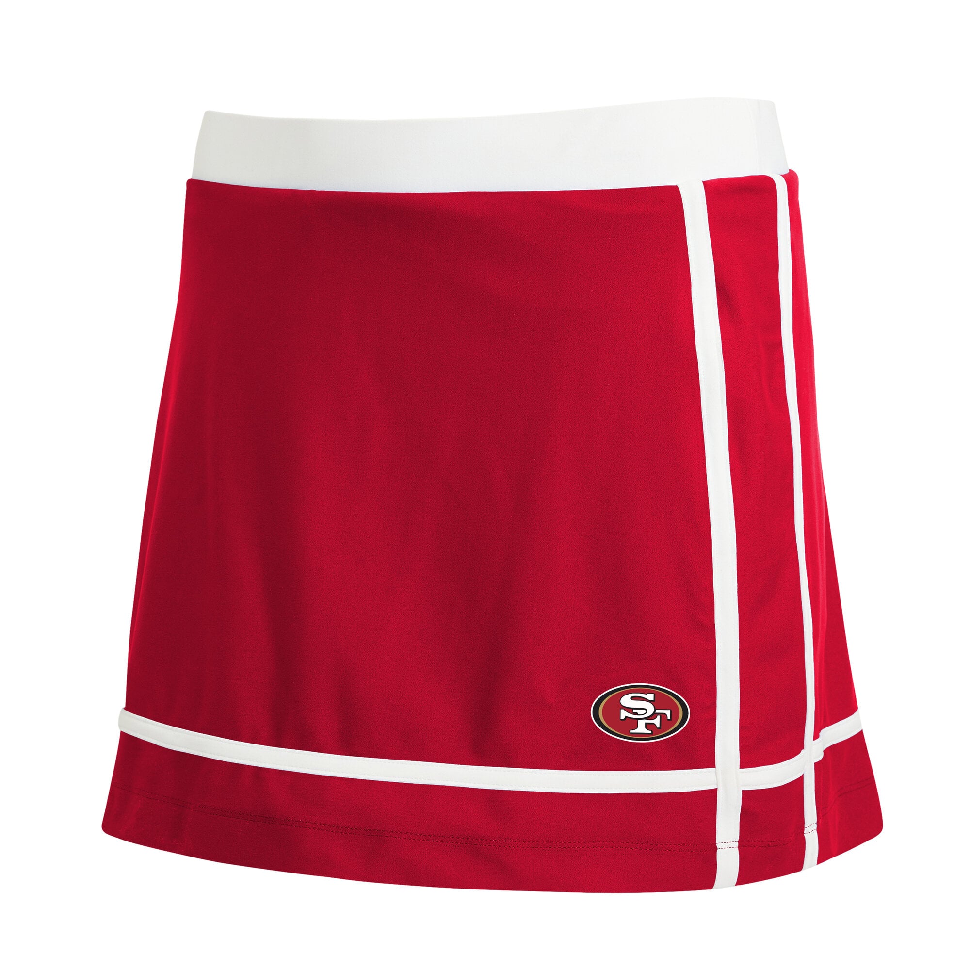 Women's WEAR by Erin Andrews Scarlet San Francisco 49ers Stripe Skort