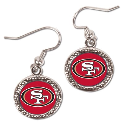 San Francisco 49ers WinCraft Women's Round Dangle Earrings