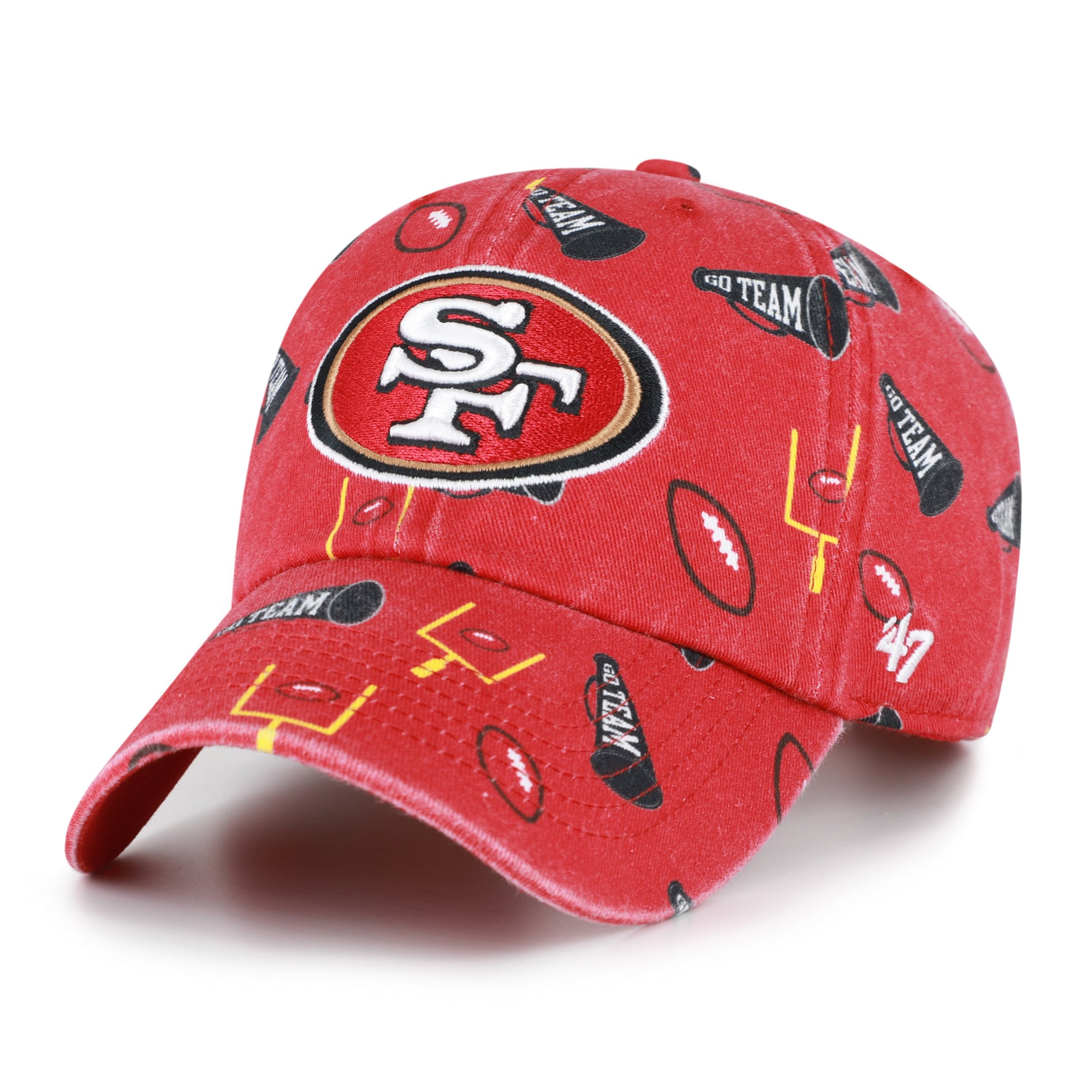 Youth '47  Scarlet San Francisco 49ers Stomping Ground Clean Up Adjustable Hat