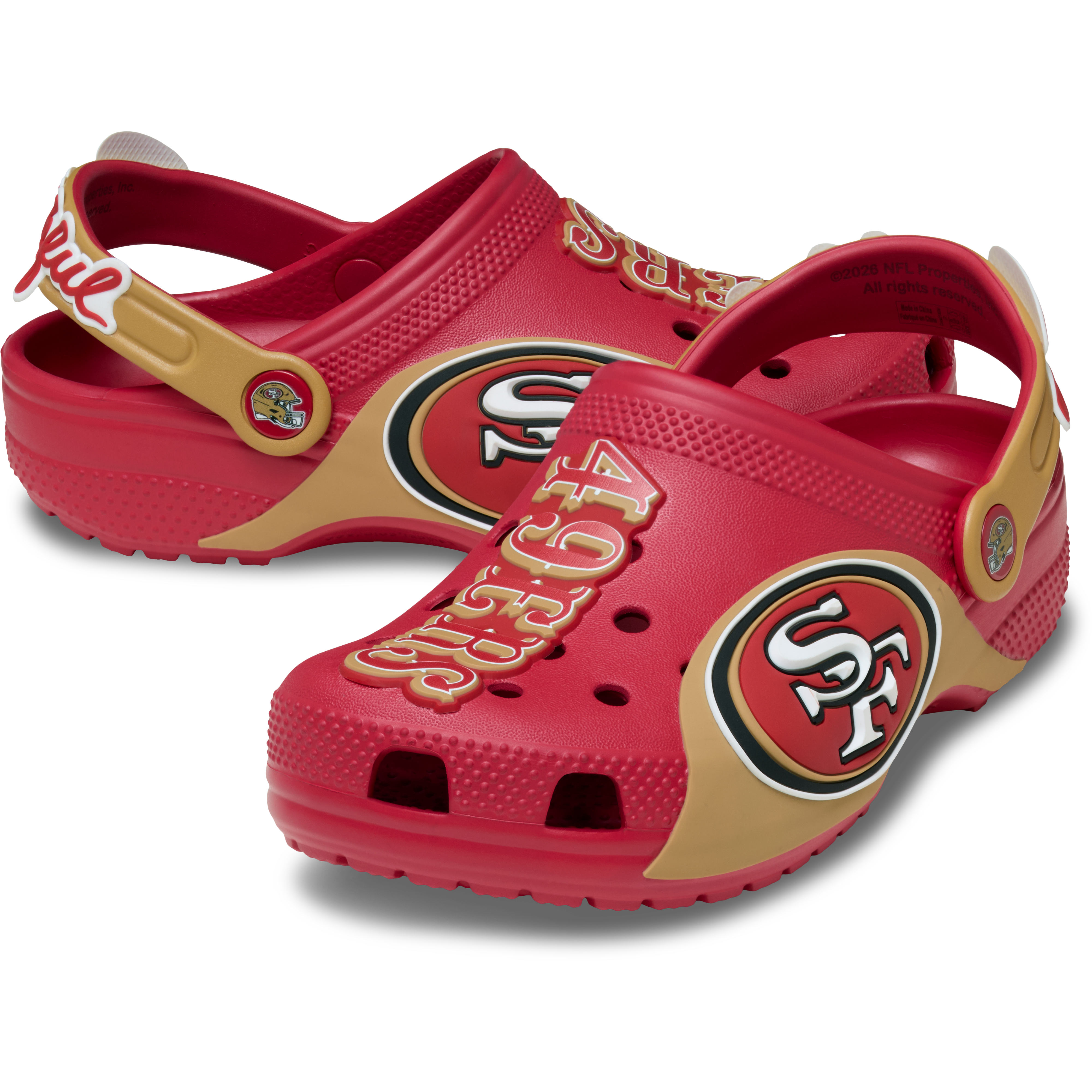 Sabots classiques Crocs Scarlet San Francisco 49ers pour enfants