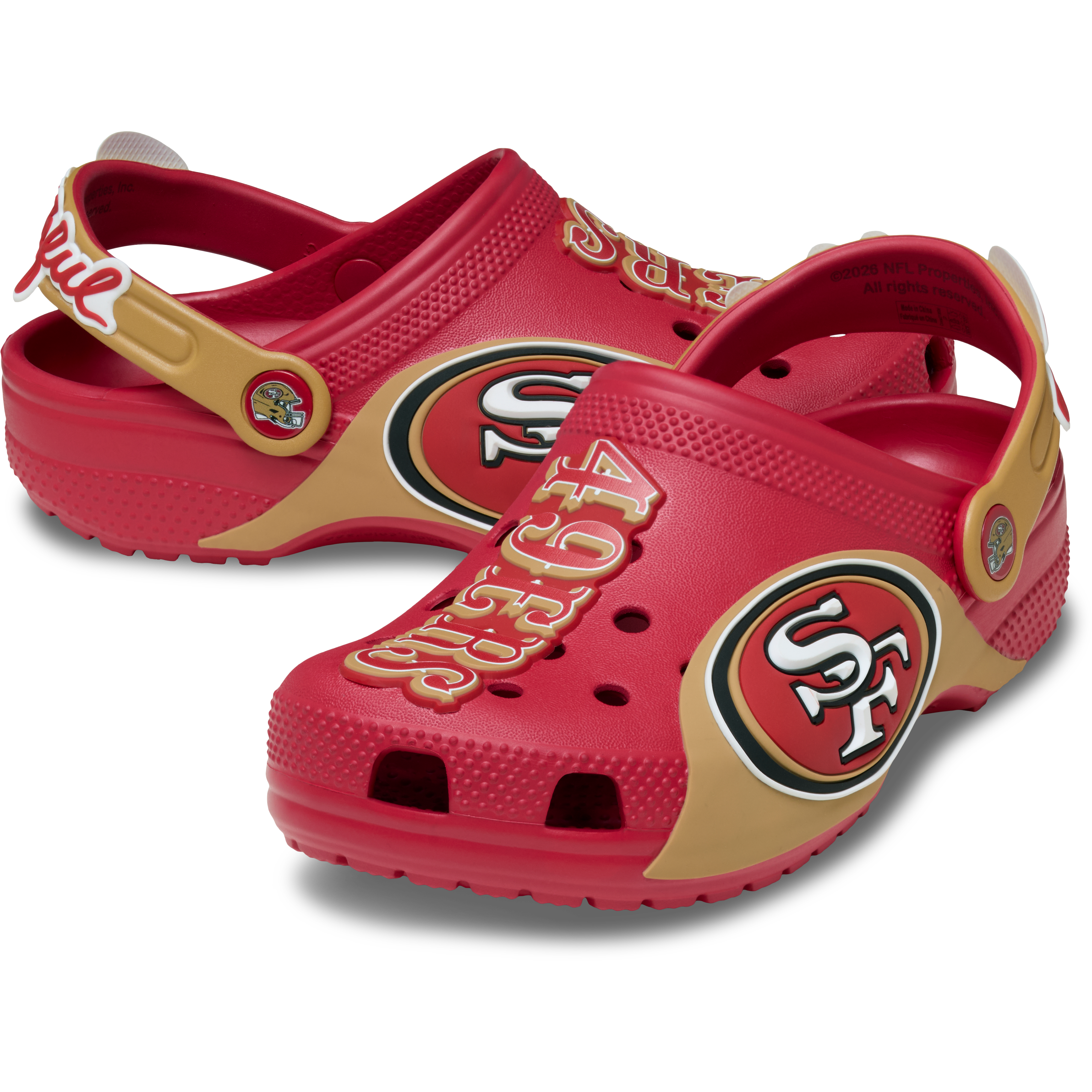 Sabots classiques Crocs Scarlet San Francisco 49ers pour enfants