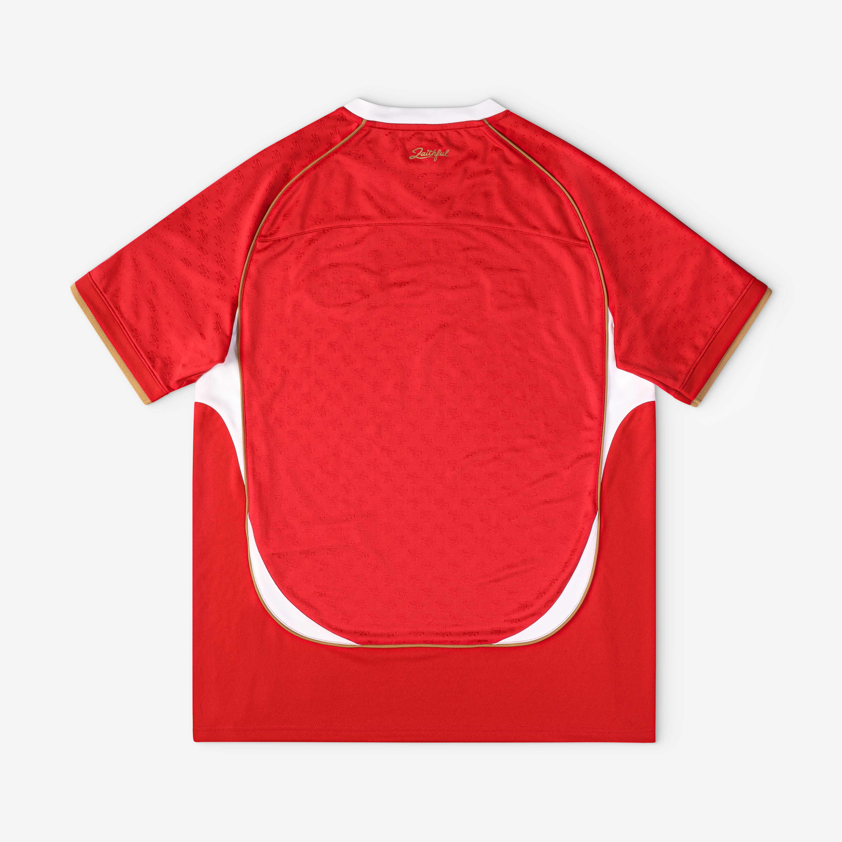T-shirt de supporter Youth Fanatics Scarlet San Francisco 49ers Football x à col en V