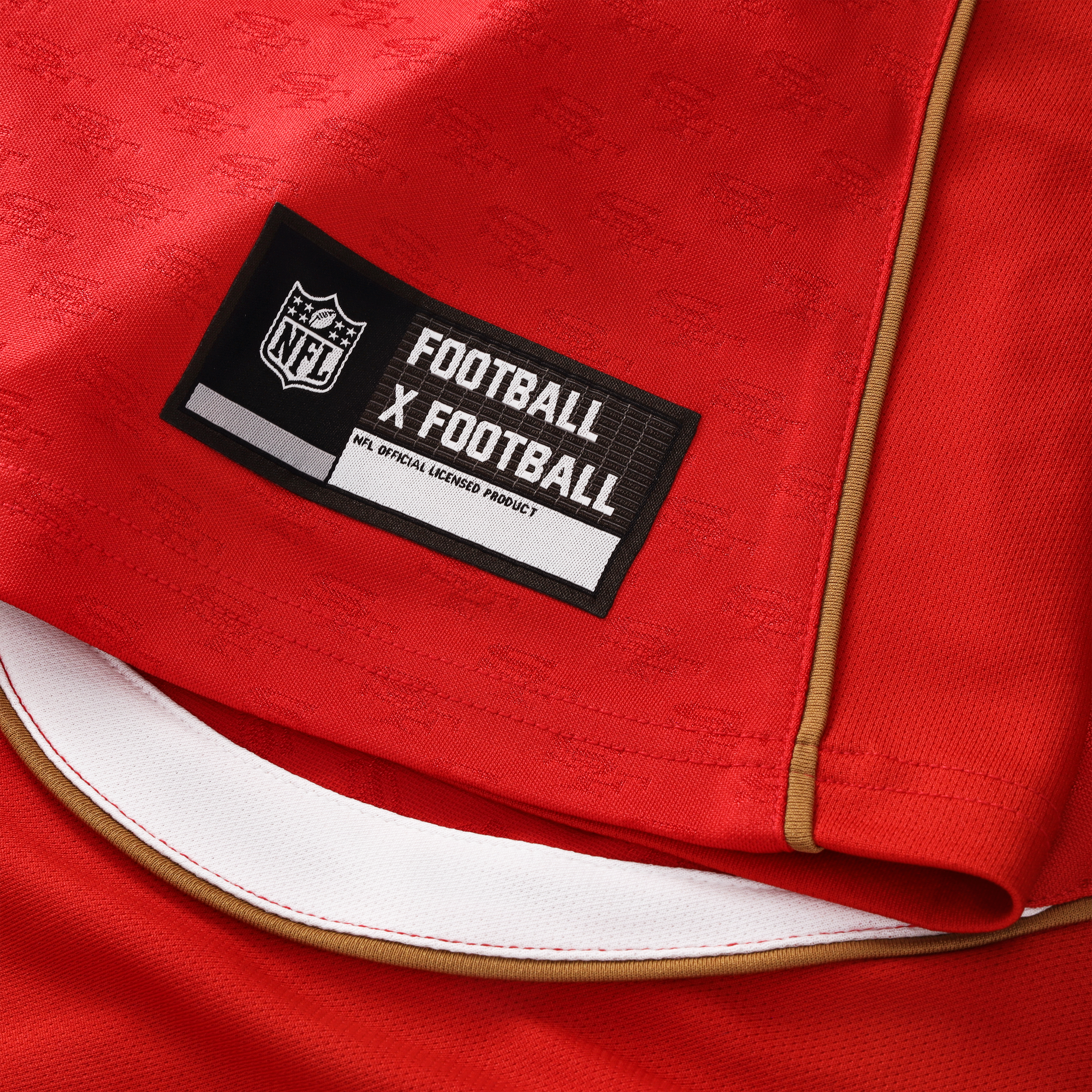 T-shirt de supporter Youth Fanatics Scarlet San Francisco 49ers Football x à col en V