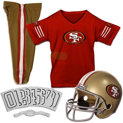San Francisco 49ers Franklin Sports Youth NFL Deluxe Uniform Set - Scarlet
