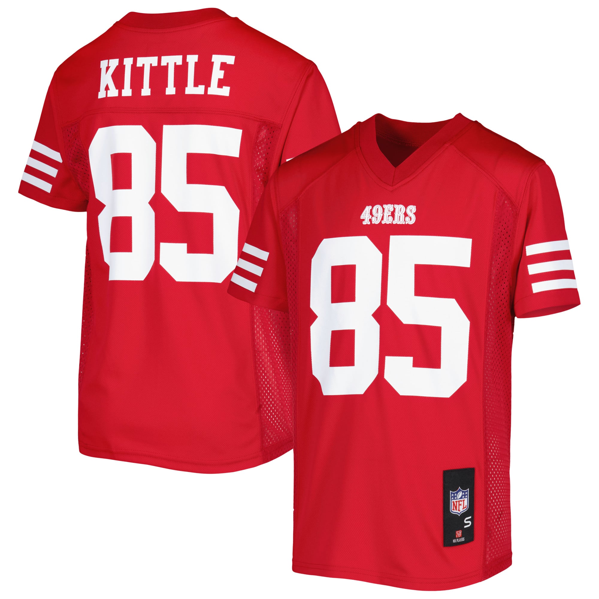 Youth George Kittle Scarlet San Francisco 49ers Replica Jersey