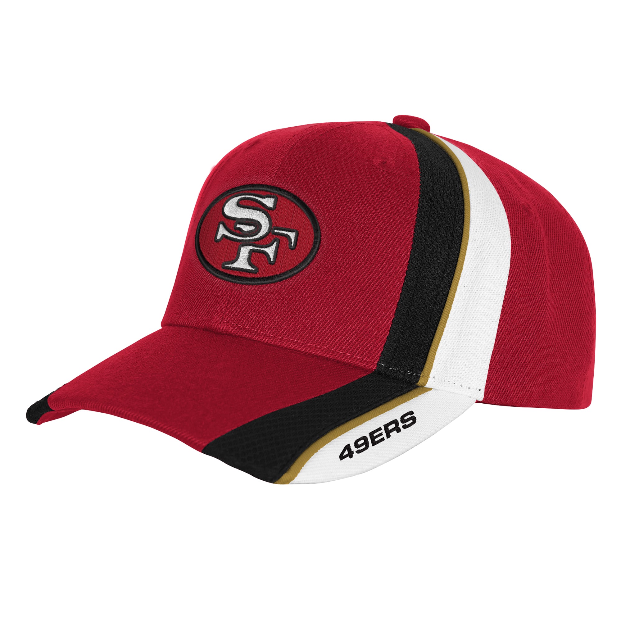 Casquette ajustable Mitchell & Ness rouge San Francisco 49ers Club Downforce Pro Crown pour enfant