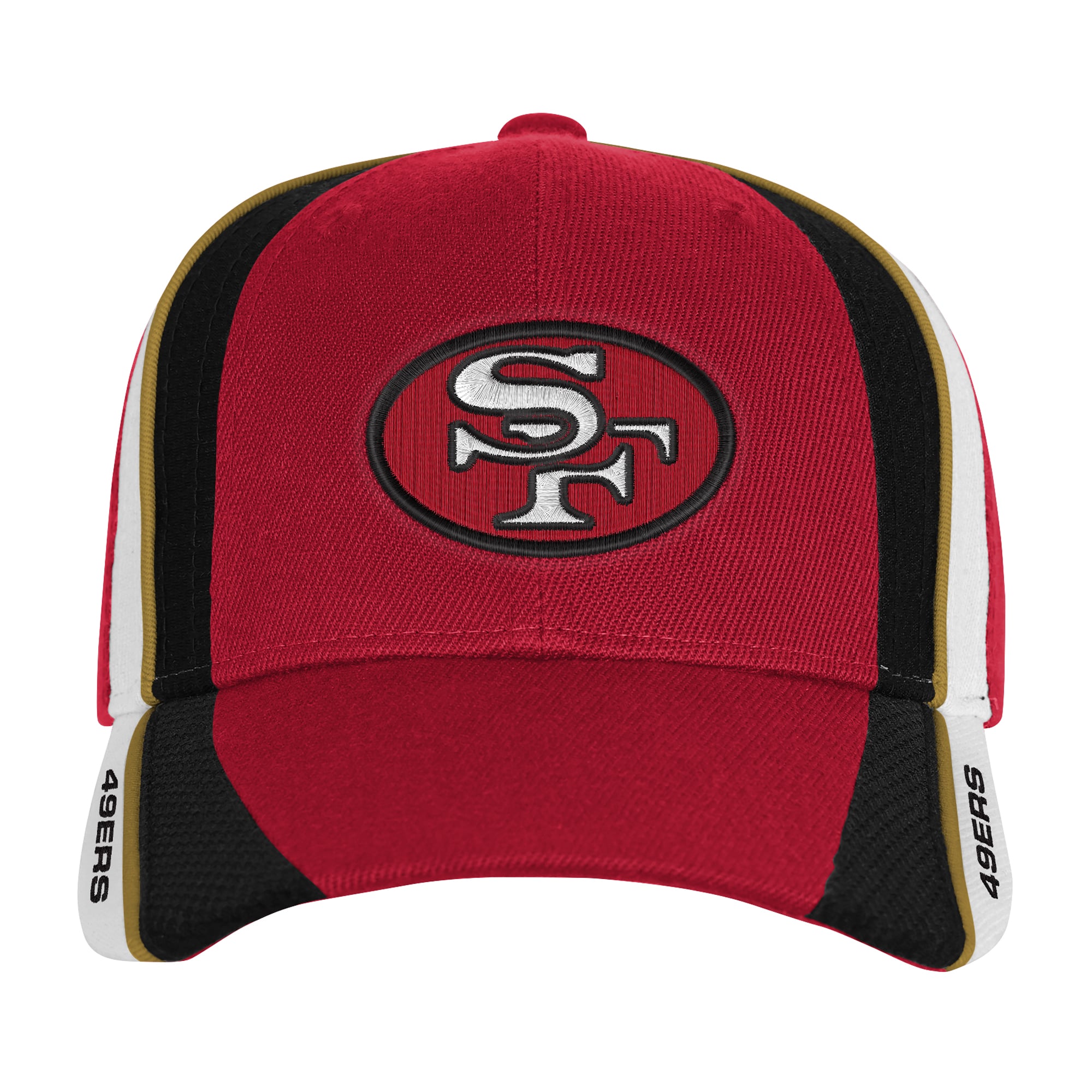 Casquette ajustable Mitchell & Ness rouge San Francisco 49ers Club Downforce Pro Crown pour enfant