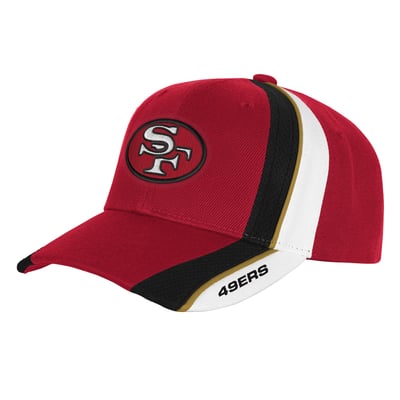 San Francisco 49ers Mitchell & Ness Youth Club Downforce Pro Crown Snapback Hat - Scarlet
