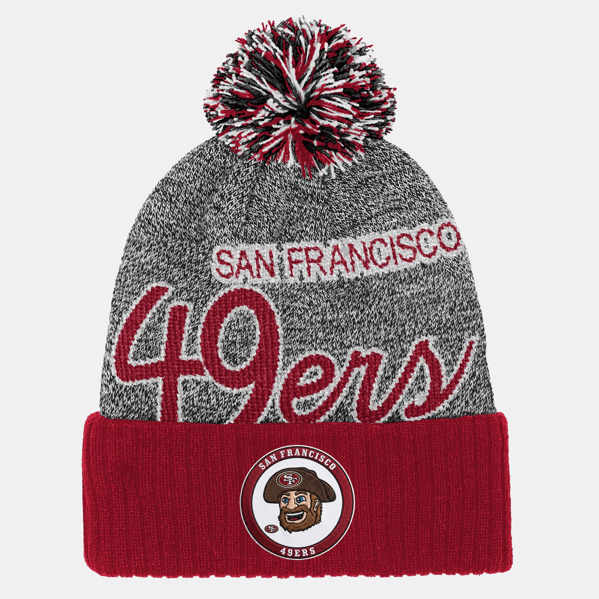 Bonnet à revers Mitchell & Ness Scarlet San Francisco 49ers pour enfant.