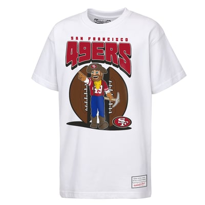  San Francisco 49ers Mitchell & Ness Youth Mascot Mania T-Shirt - White