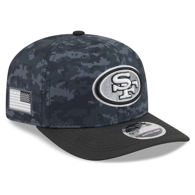 San Francisco 49ers New Era Youth 2026 Salute To Service 9SEVENTY Adjustable Hat - Black