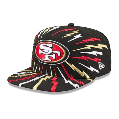 San Francisco 49ers New Era Youth Bolt A-Frame 9FIFTY Snapback Hat - Black