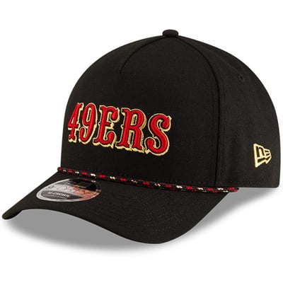  San Francisco 49ers New Era Youth Rivalries Collection 9FORTY A-Frame Adjustable Hat - Black