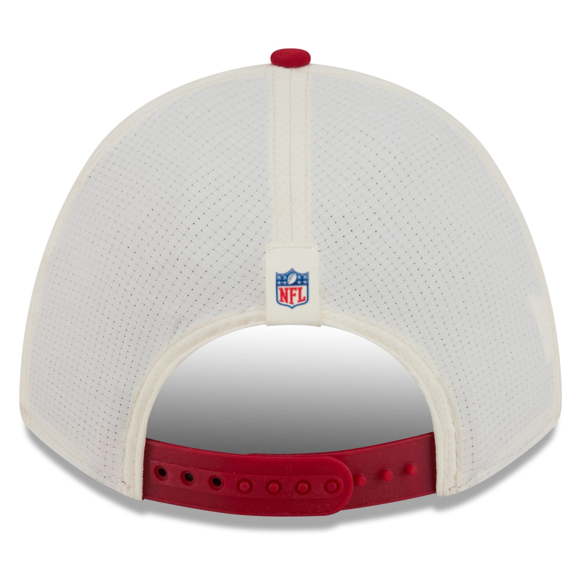 Youth New Era Cream/Scarlet San Francisco 49ers 2026 Training Camp 9FORTY M-Crown Adjustable Hat