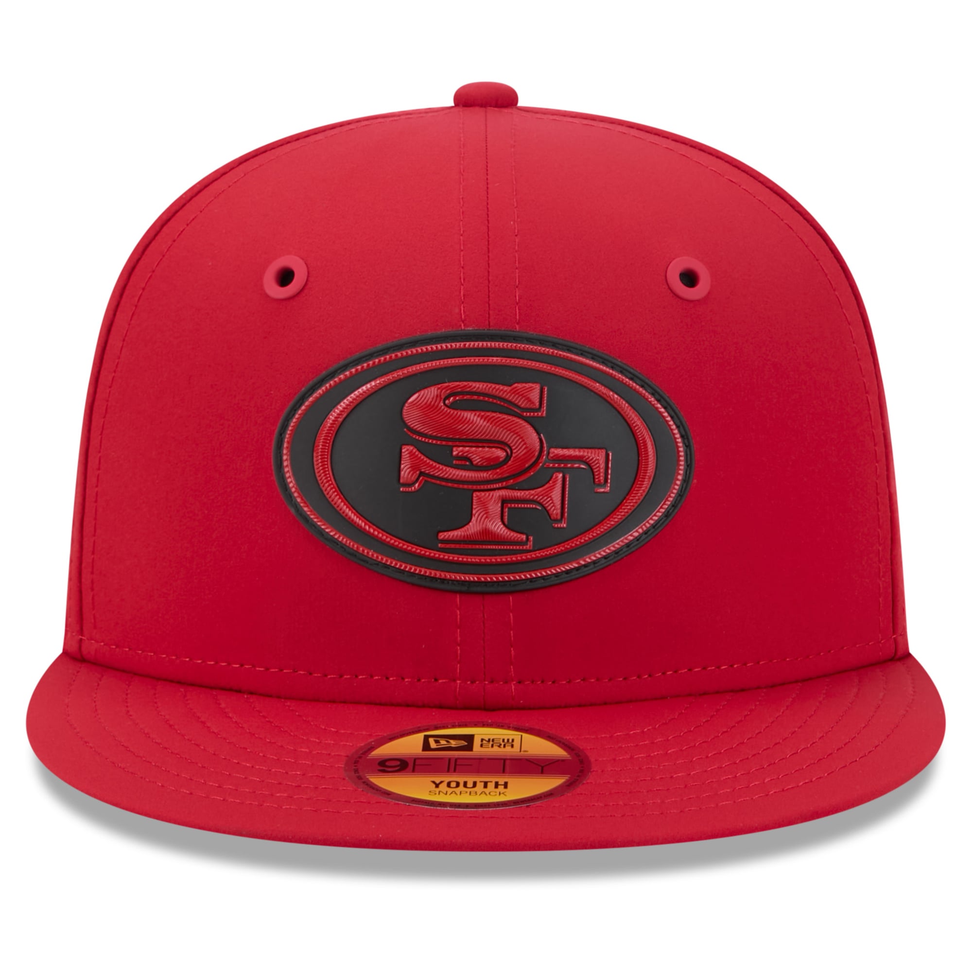 Youth New Era Scarlet San Francisco 49ers 2026 Sideline 9FIFTY Snapback Hat