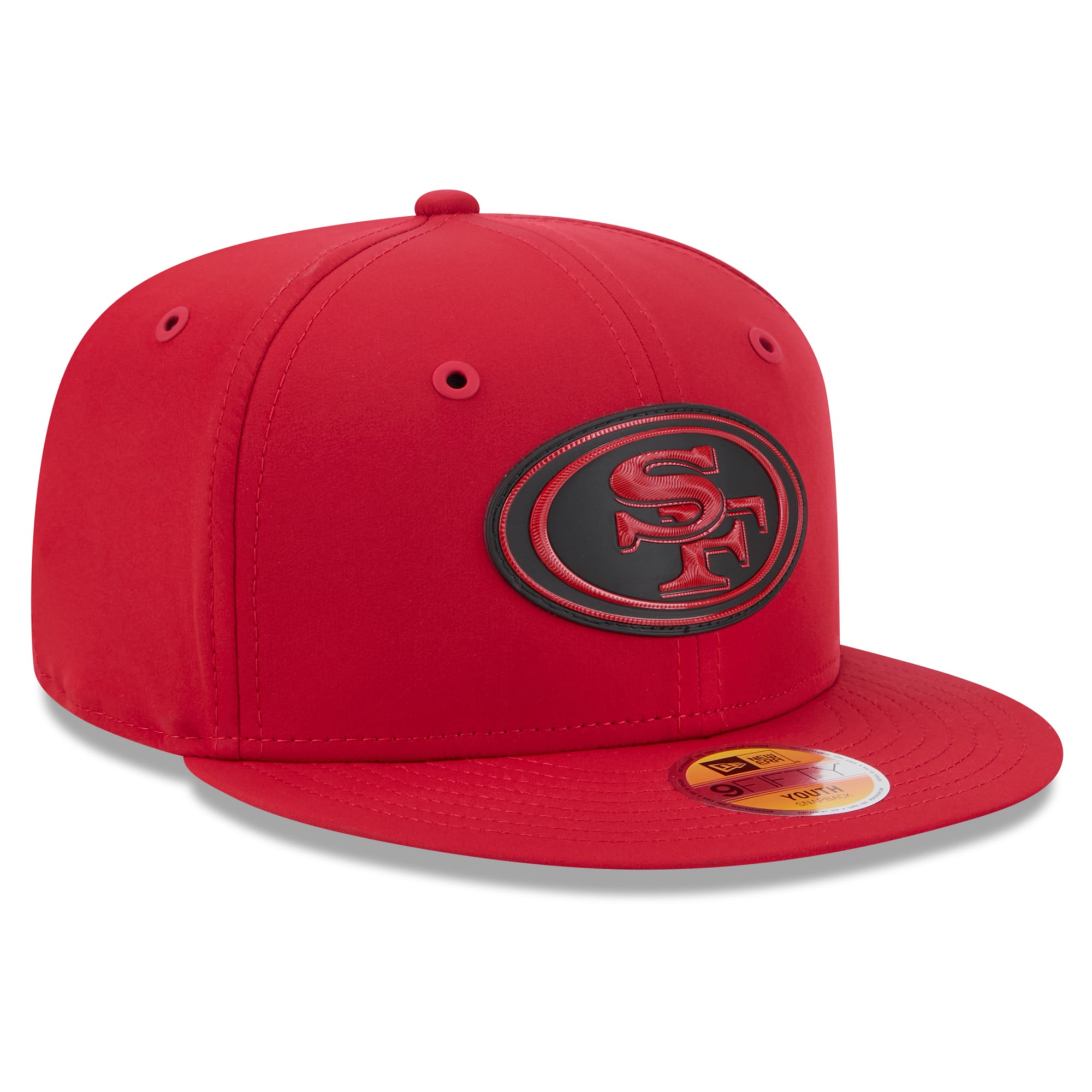 Youth New Era Scarlet San Francisco 49ers 2026 Sideline 9FIFTY Snapback Hat
