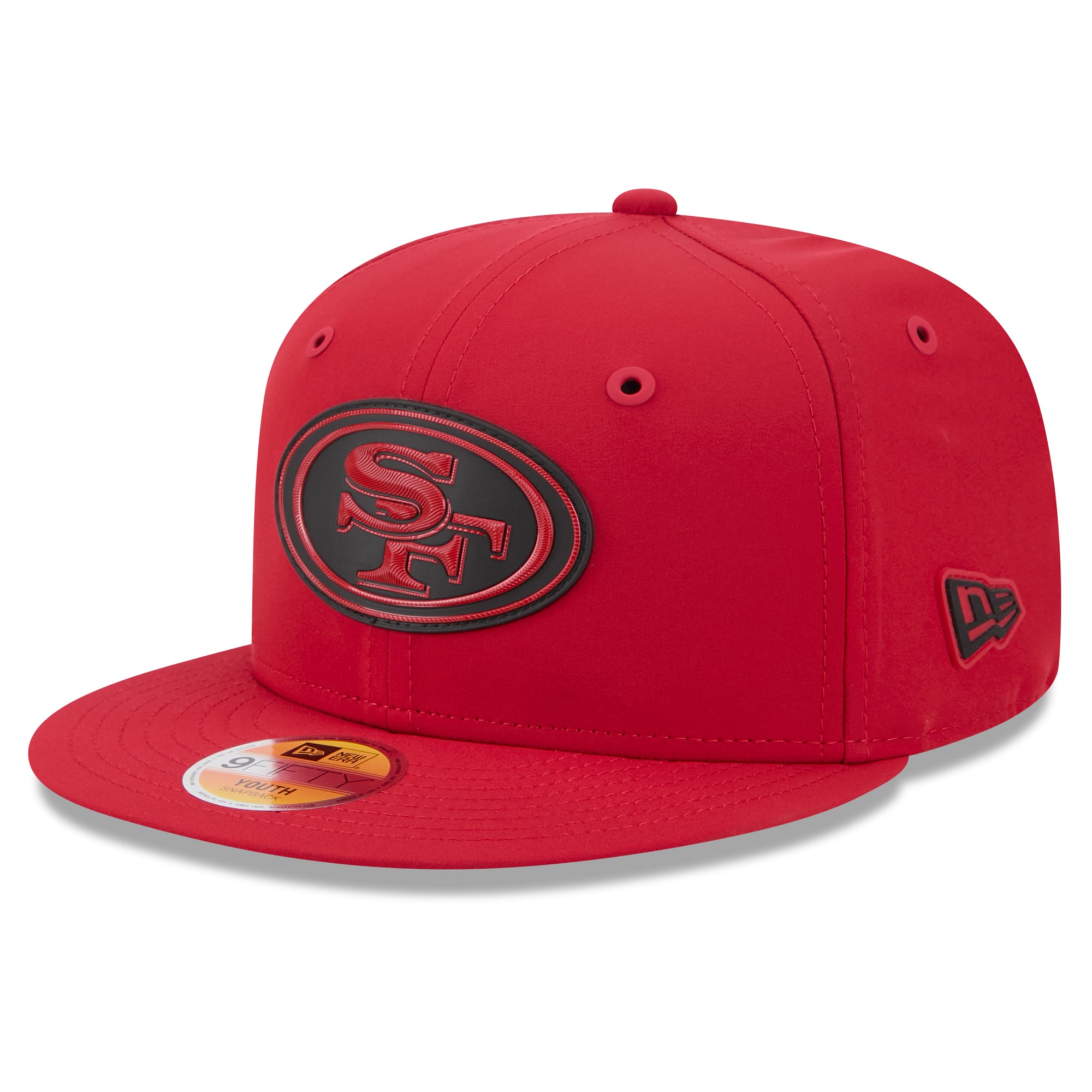Youth New Era Scarlet San Francisco 49ers 2026 Sideline 9FIFTY Snapback Hat