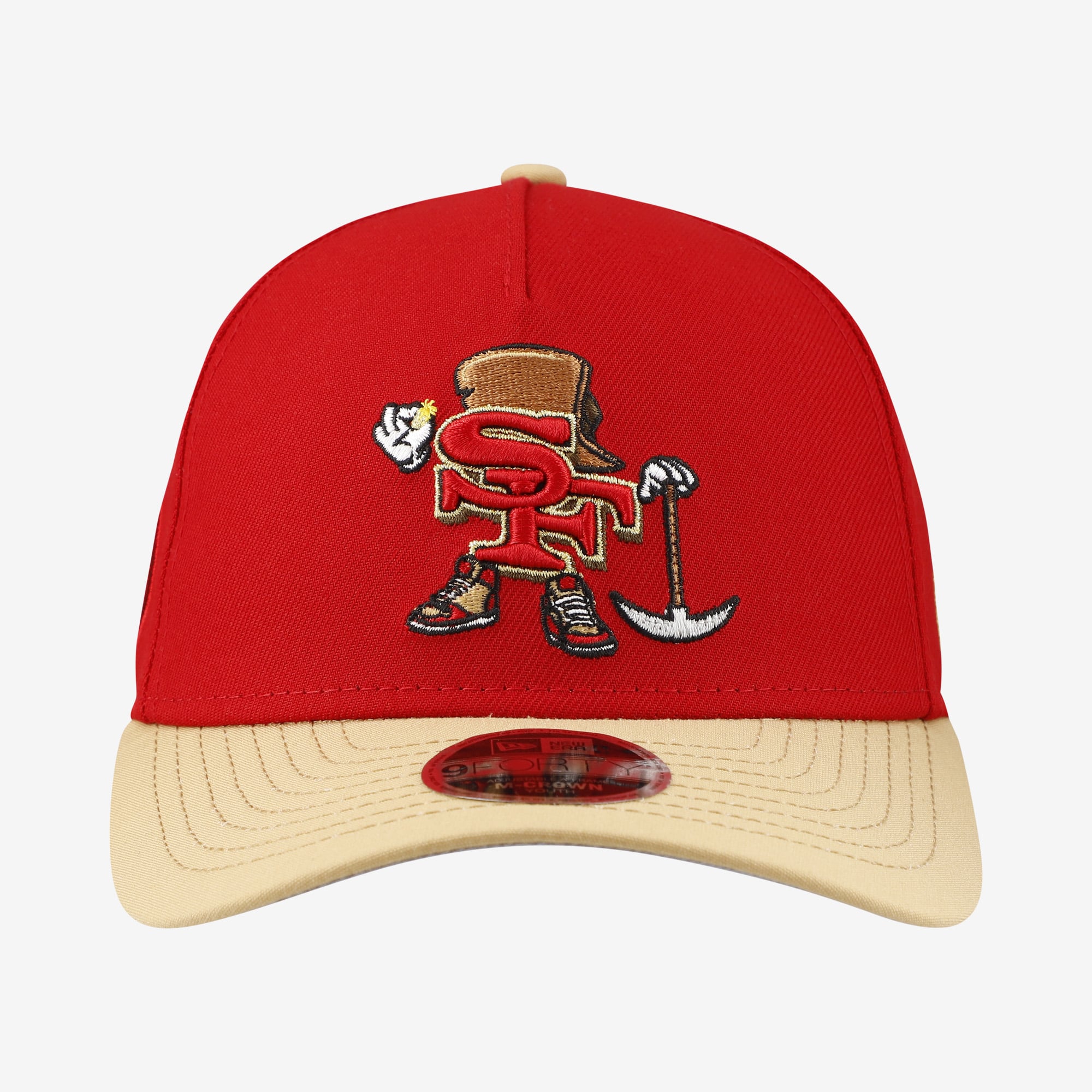 Casquette ajustable New Era Scarlet San Francisco 49ers Cartoon 9FORTY pour jeunes
