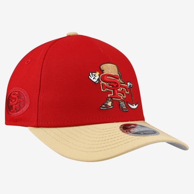 San Francisco 49ers New Era Youth Cartoon A-Frame 9FORTY Adjustable Hat - Scarlet

