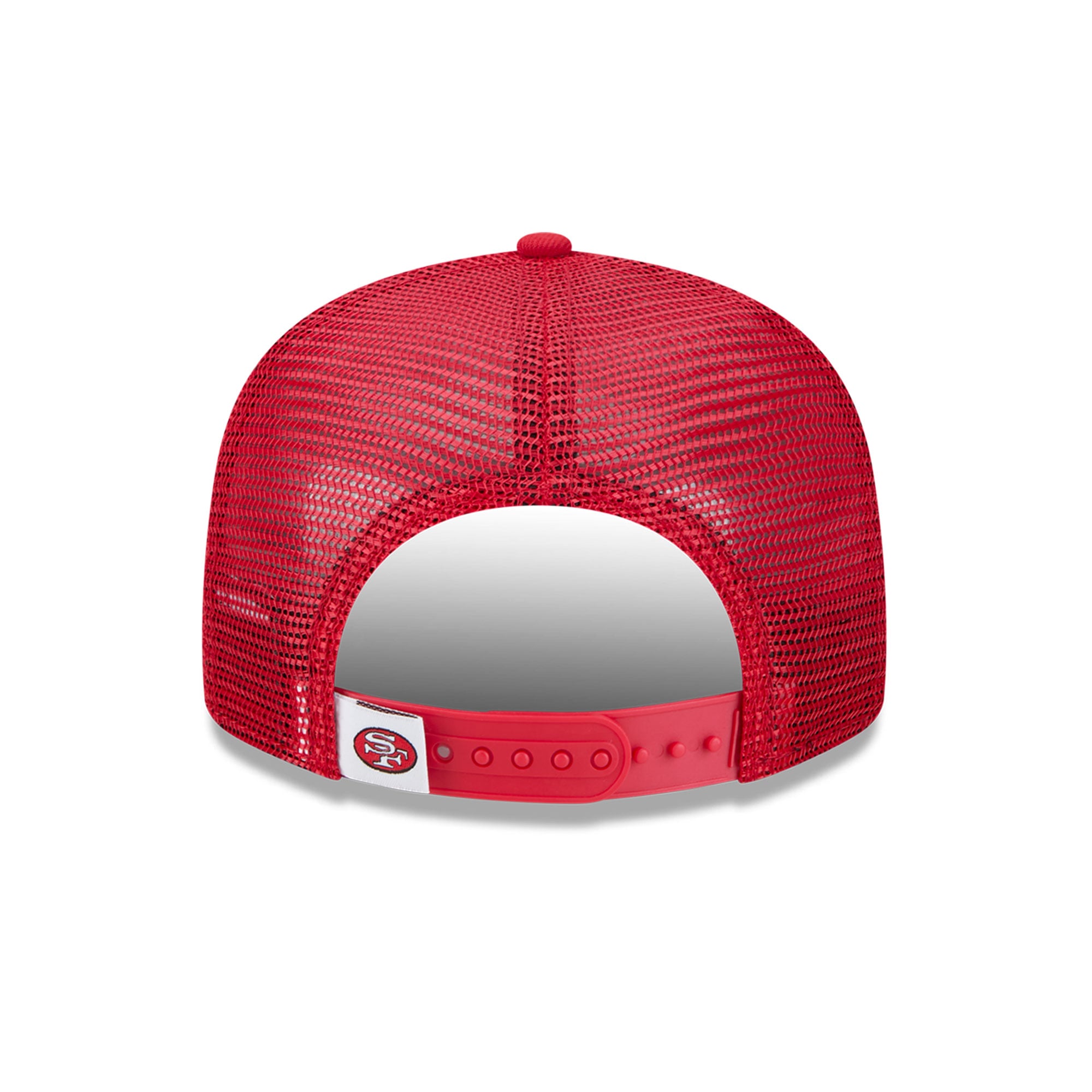 Casquette trucker New Era rouge écarlate San Francisco 49ers Throwback Main 9FIFTY pour jeunes
