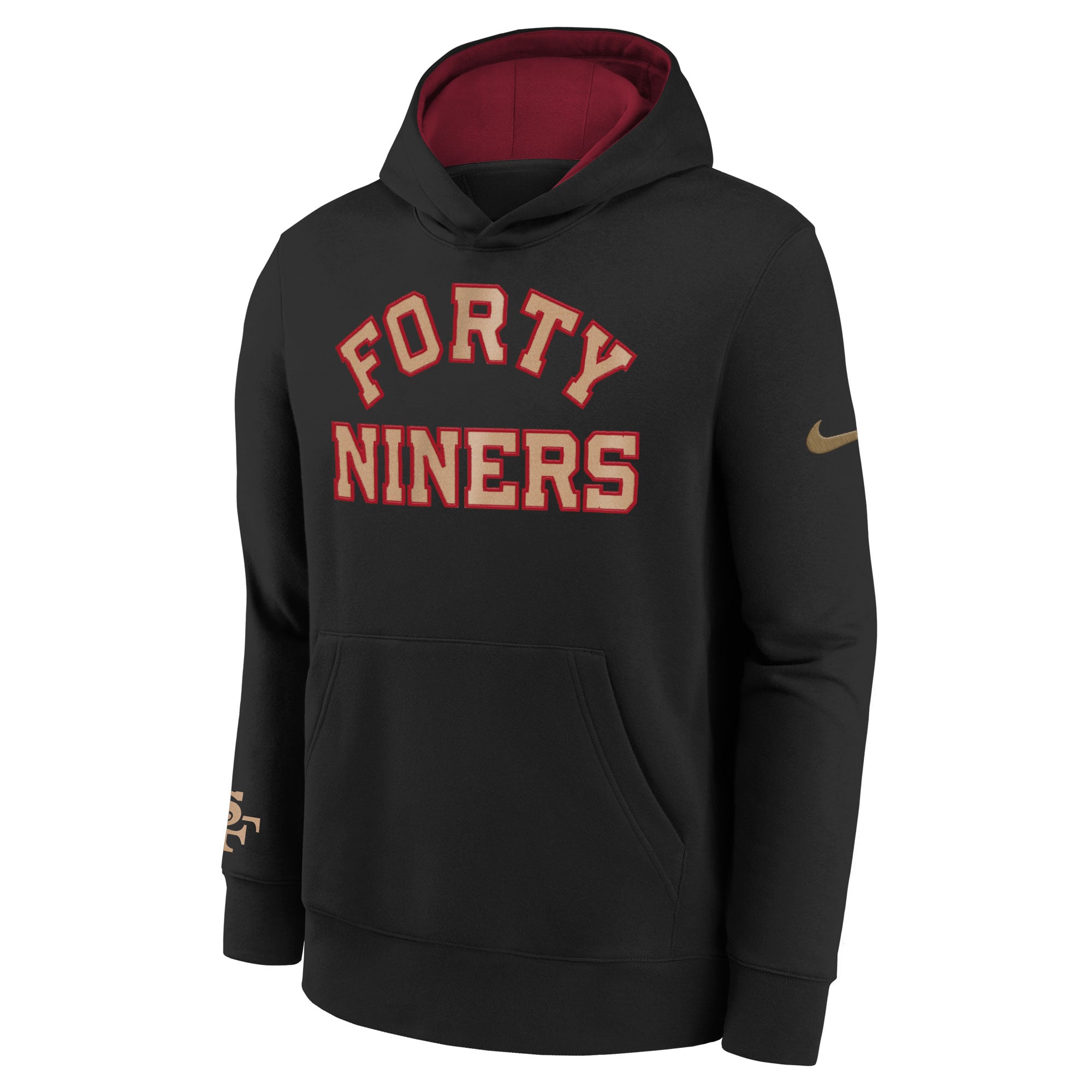 Sweat à capuche Nike Club Rivalries Collection pour jeunes, noir, San Francisco 49ers